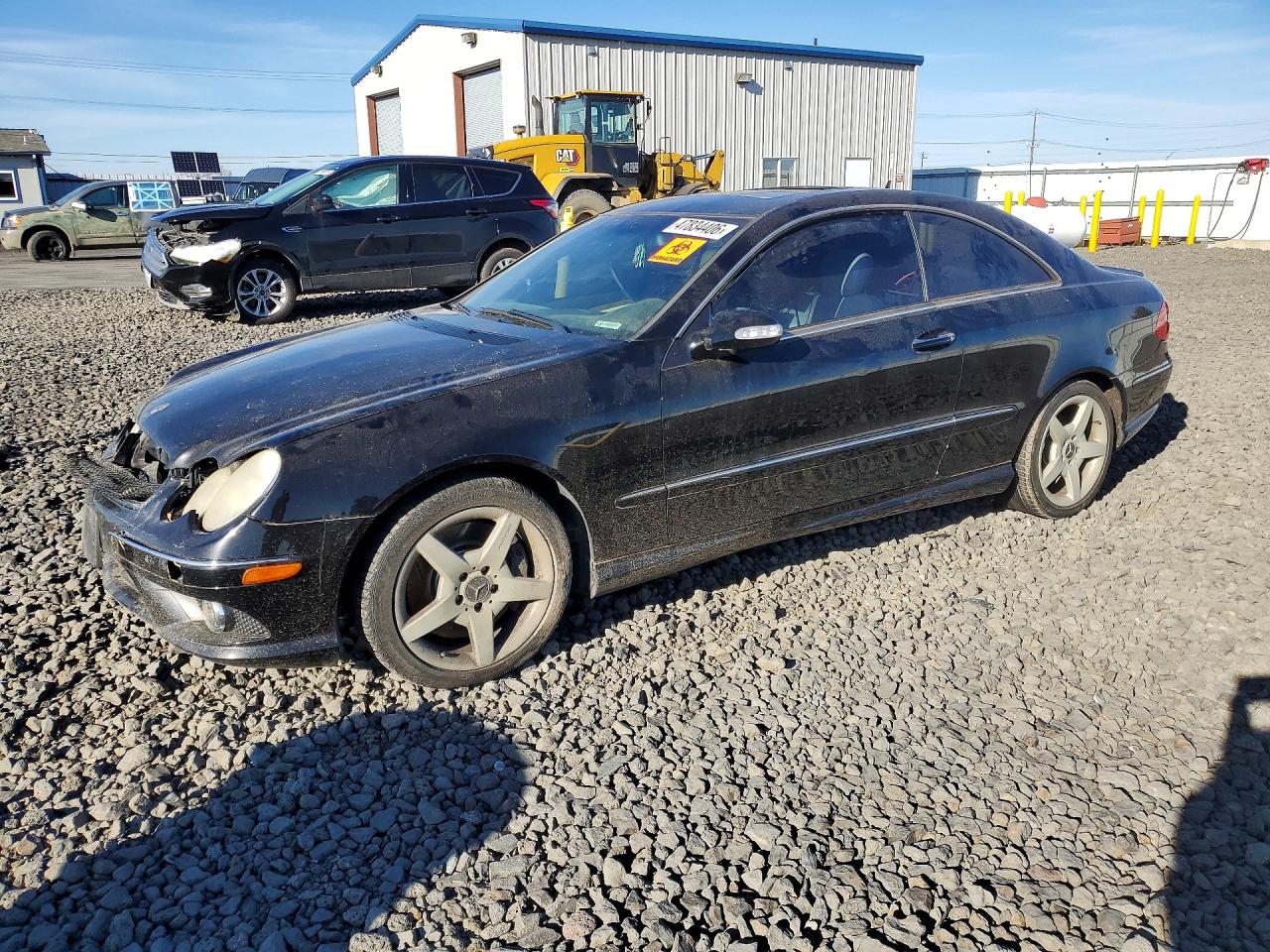 2007 Mercedes-benz Clk 550 Black vin: WDBTJ72H27F215066