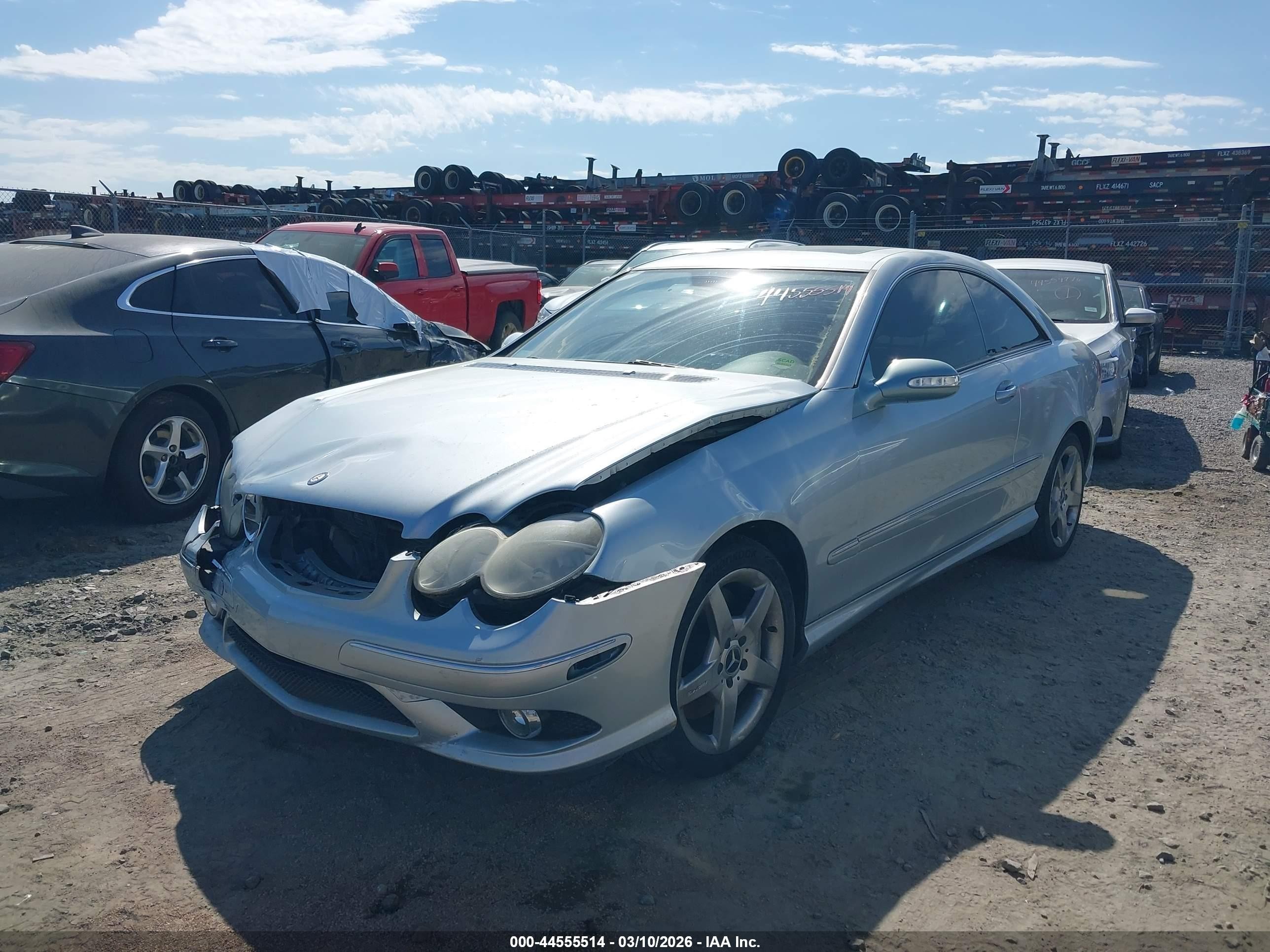 2006 Mercedes-benz Clk 500   Blue vin: WDBTJ75H96F178706