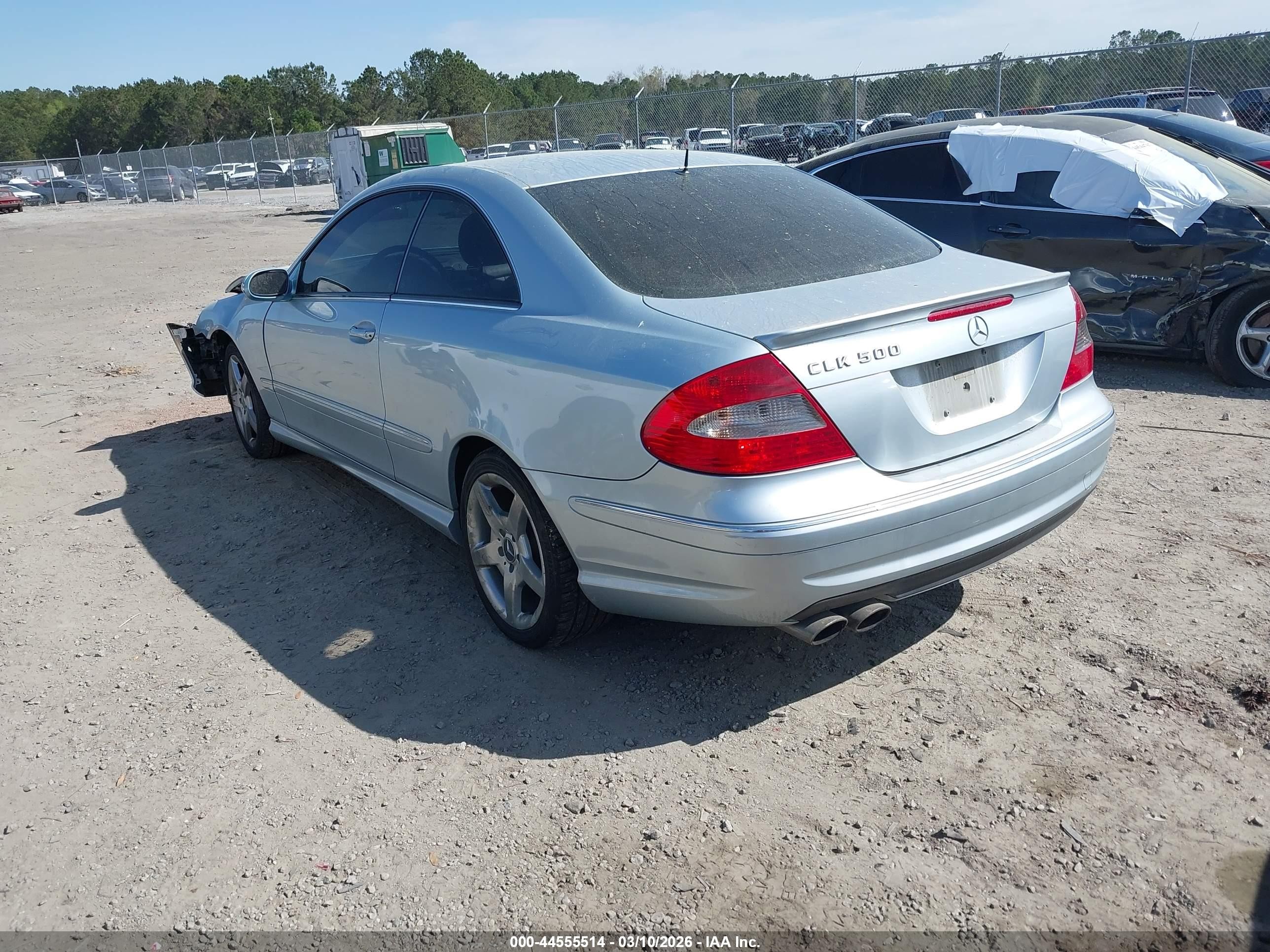 2006 Mercedes-benz Clk 500   Blue vin: WDBTJ75H96F178706