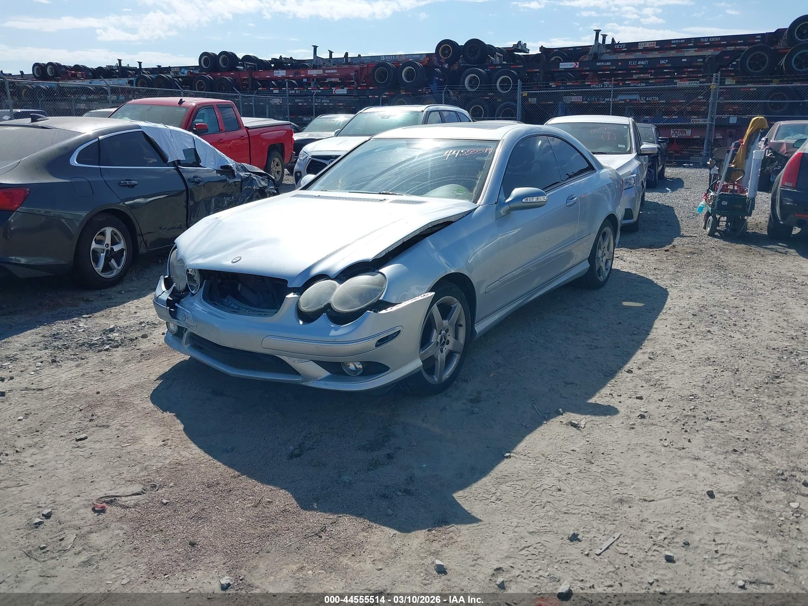2006 Mercedes-benz Clk 500   Blue vin: WDBTJ75H96F178706