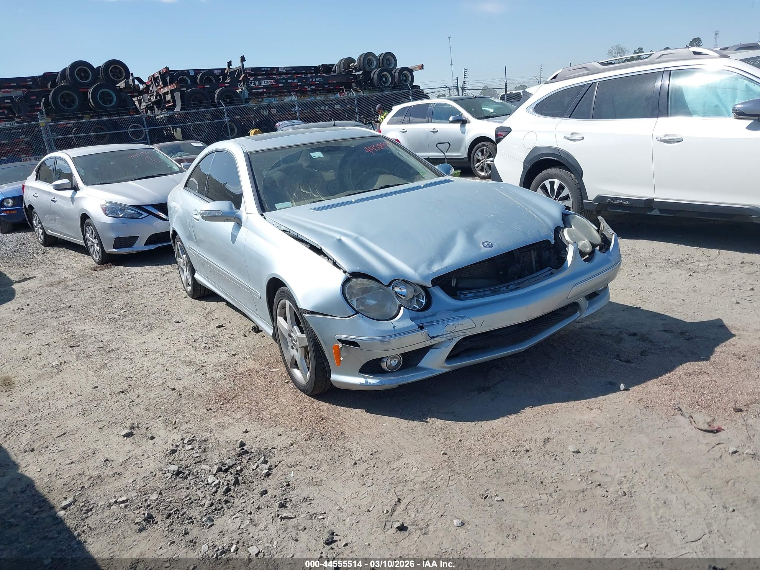 2006 Mercedes-benz Clk 500   Синий vin: WDBTJ75H96F178706