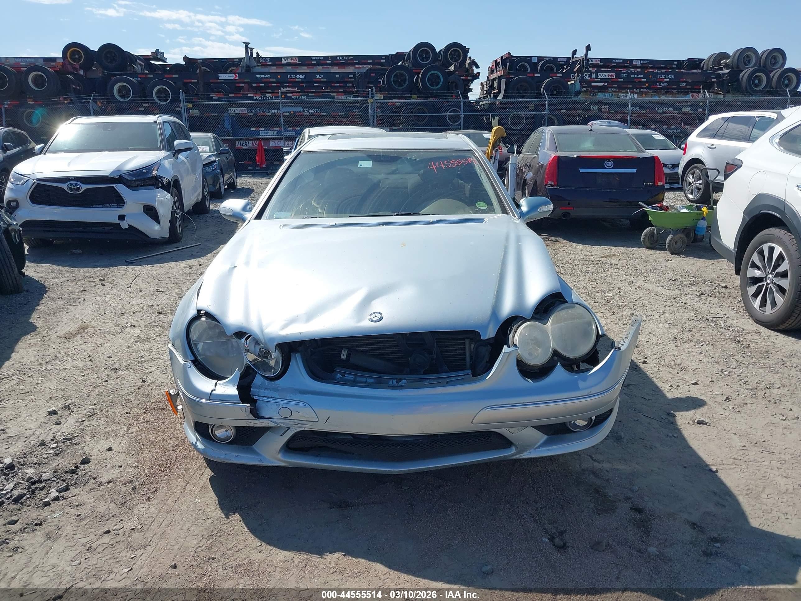 2006 Mercedes-benz Clk 500   Blue vin: WDBTJ75H96F178706