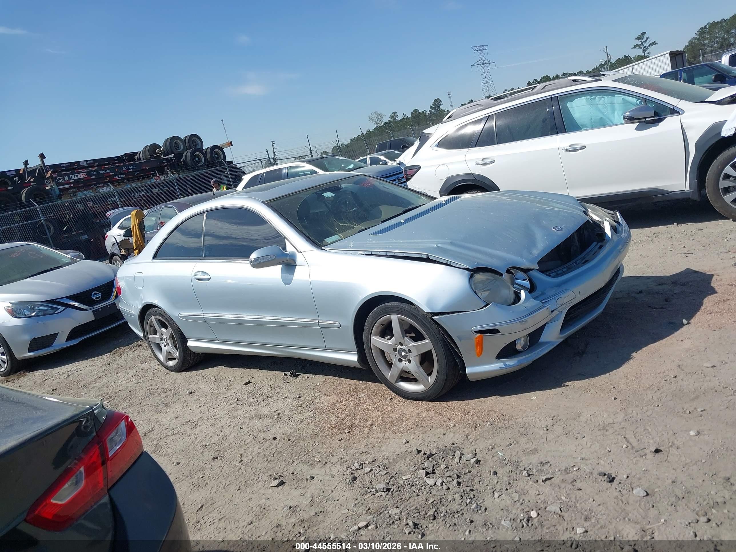 2006 Mercedes-benz Clk 500   Blue vin: WDBTJ75H96F178706