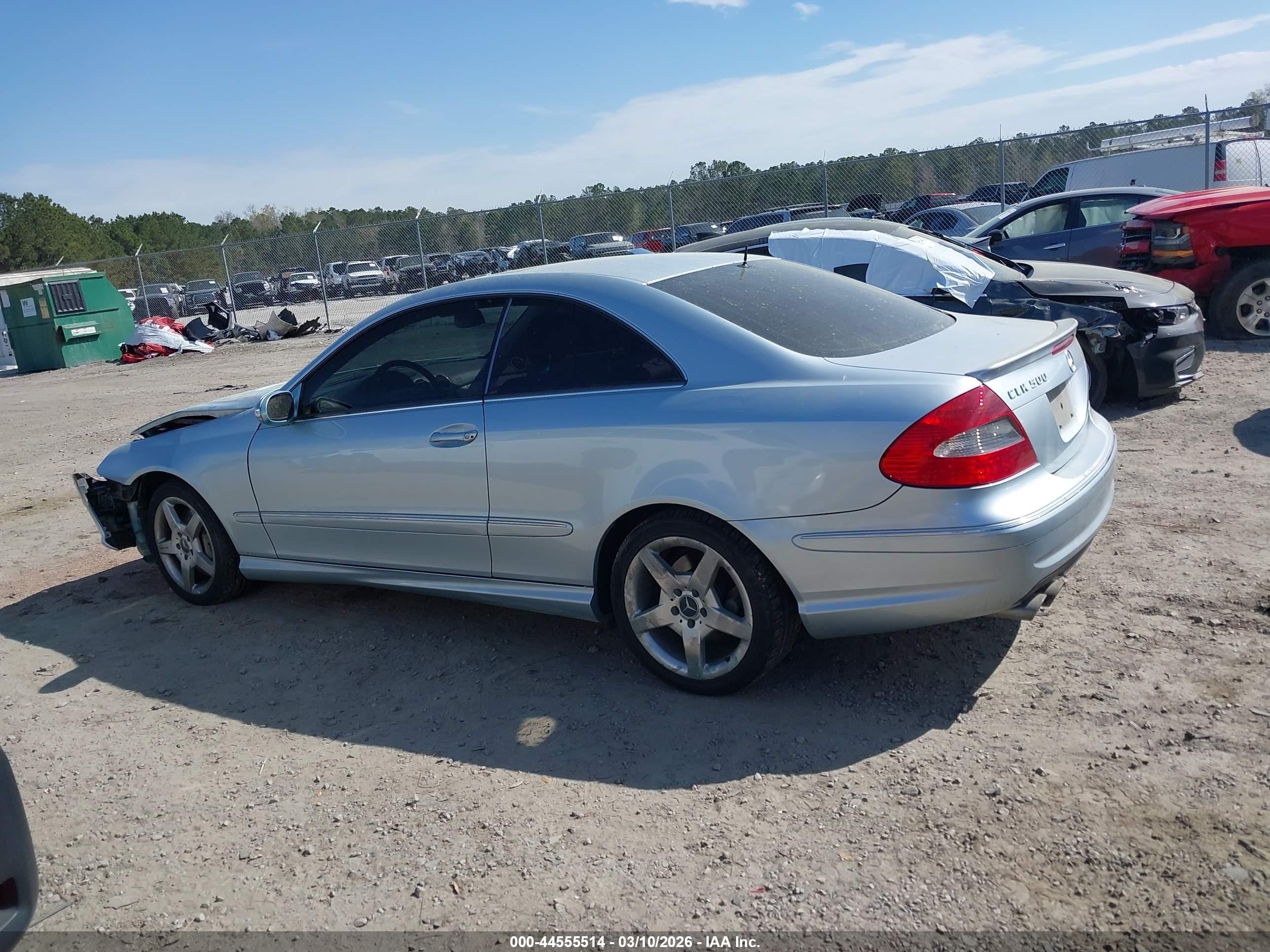 2006 Mercedes-benz Clk 500   Blue vin: WDBTJ75H96F178706