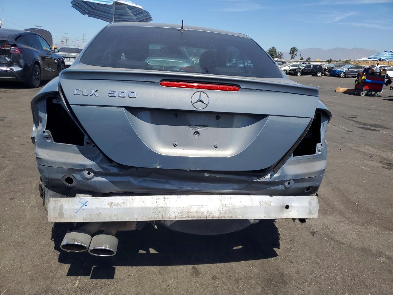 2006 Mercedes-benz Clk 500 Silver vin: WDBTJ75H96F190970