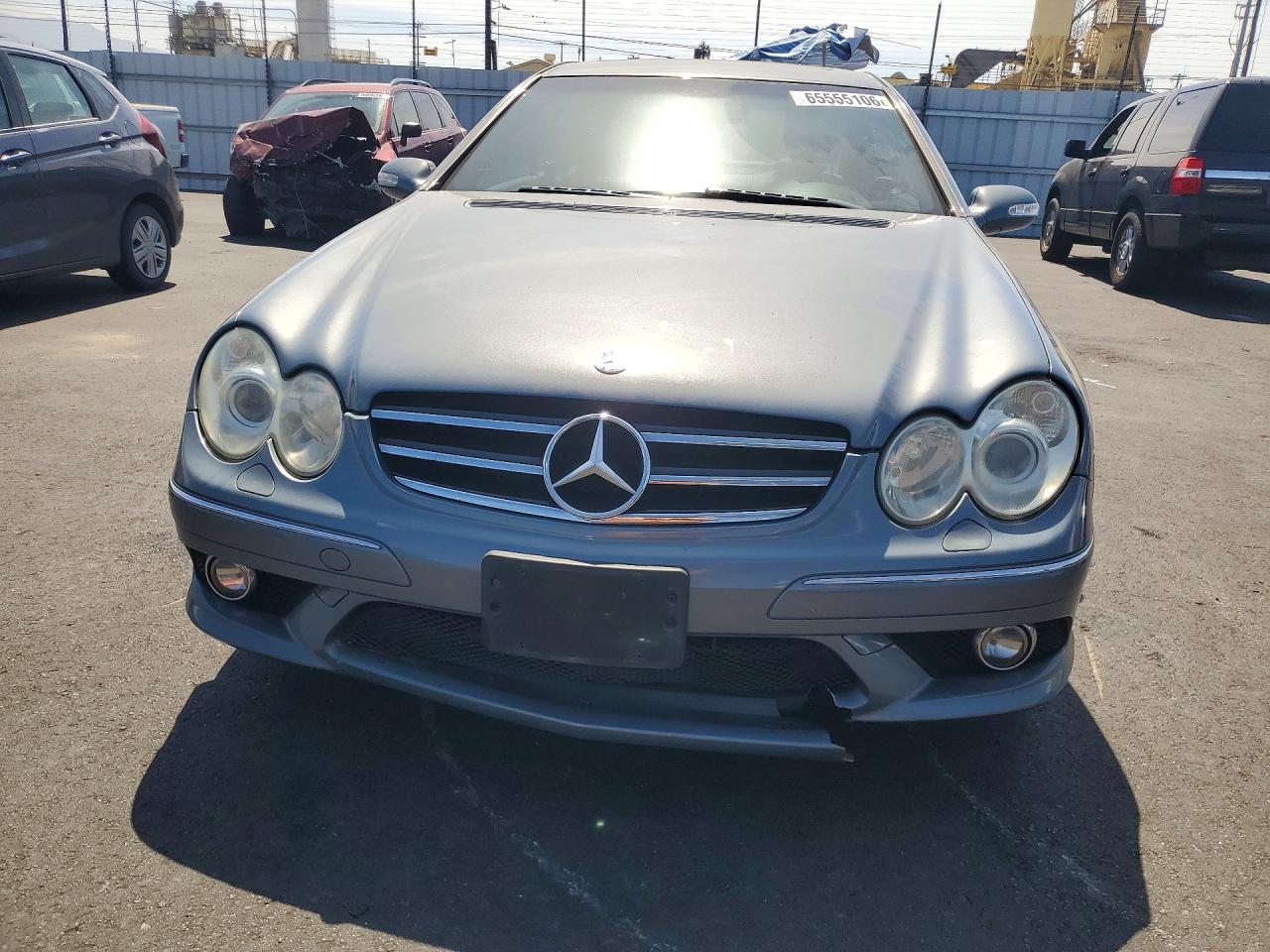 2006 Mercedes-benz Clk 500 Silver vin: WDBTJ75H96F190970