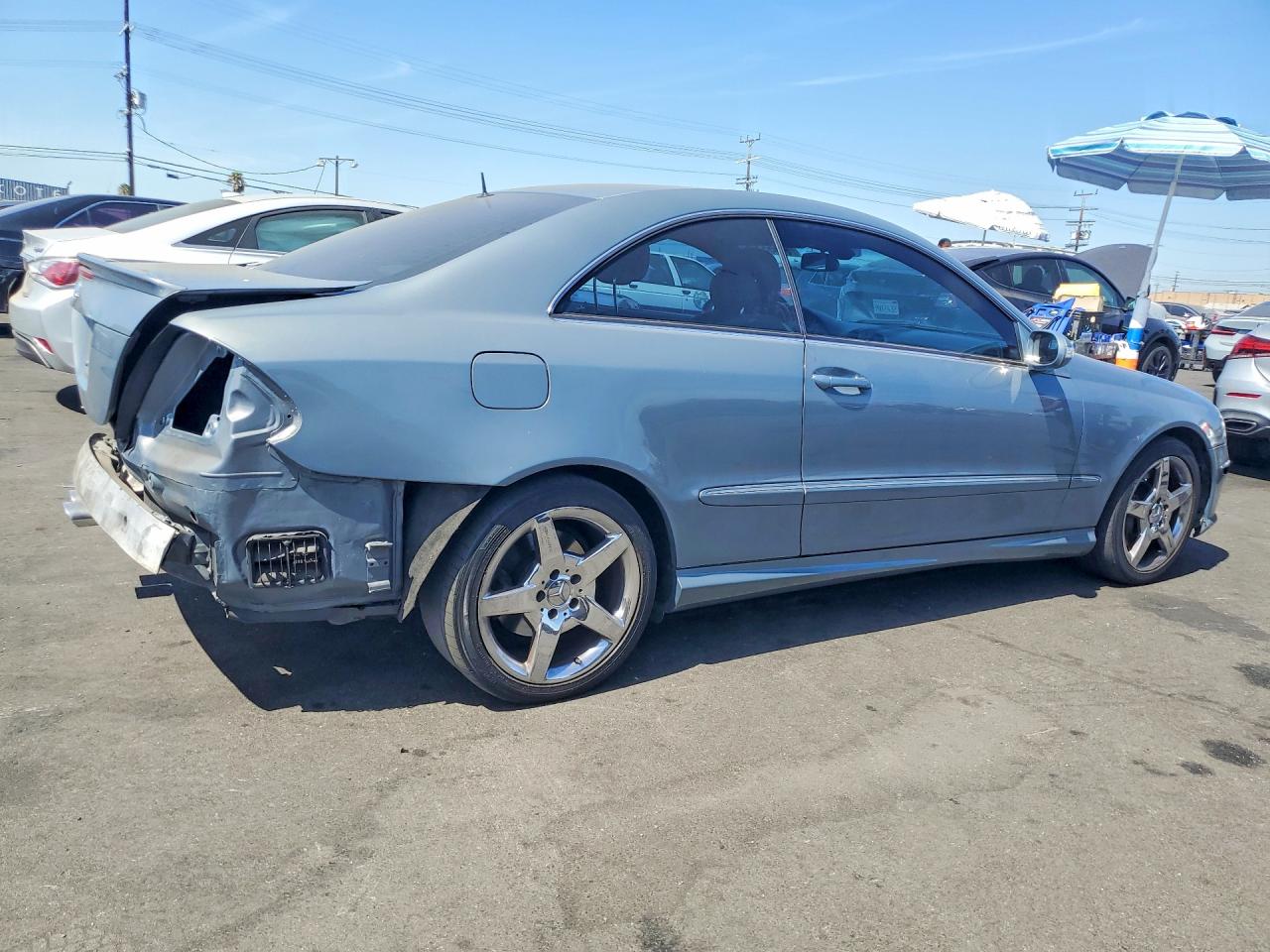 2006 Mercedes-benz Clk 500 Silver vin: WDBTJ75H96F190970