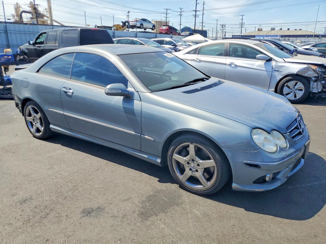 2006 Mercedes-benz Clk 500 Silver vin: WDBTJ75H96F190970