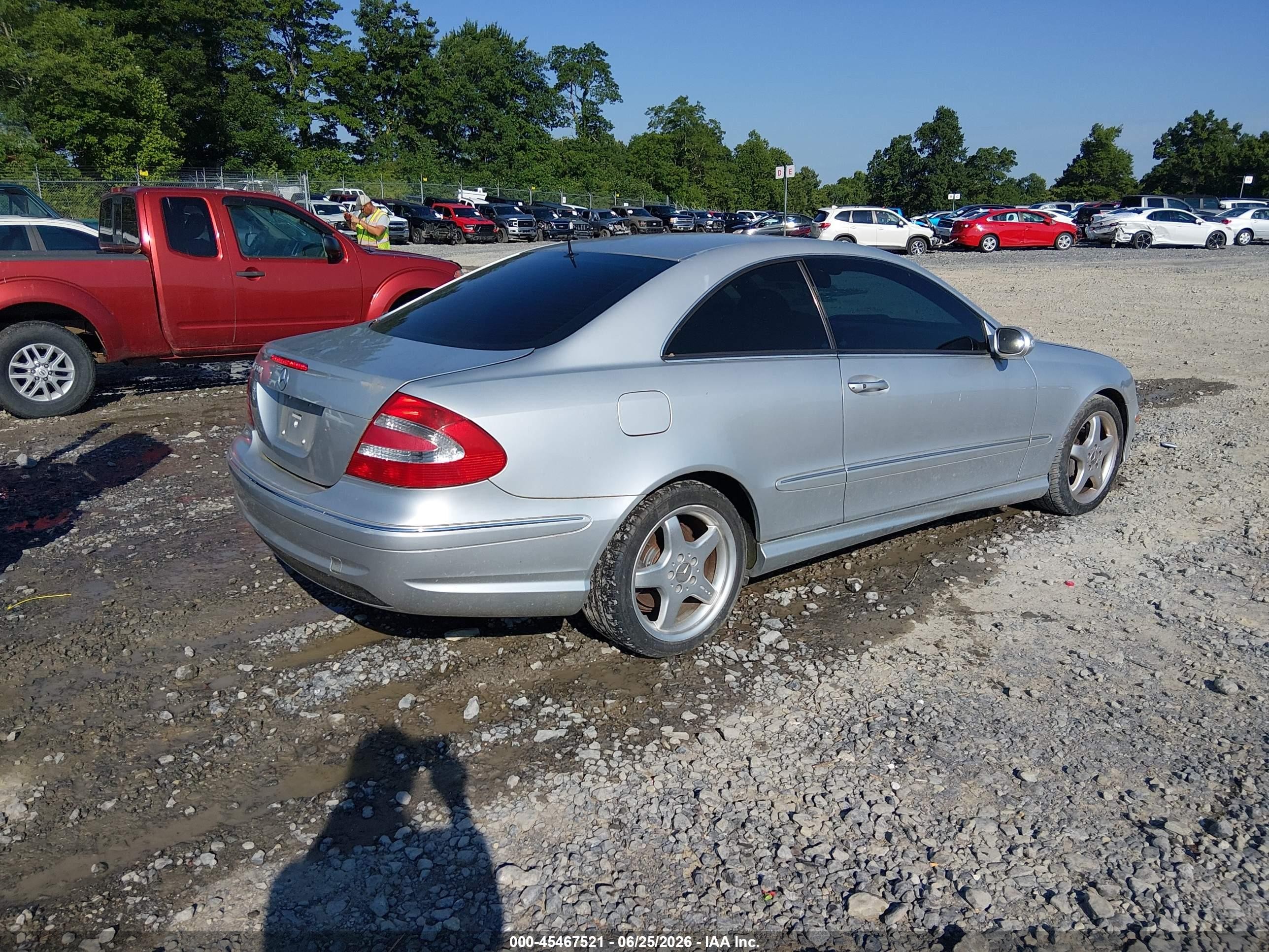 2003 Mercedes-benz Clk 500 Silver vin: WDBTJ75J03F053799