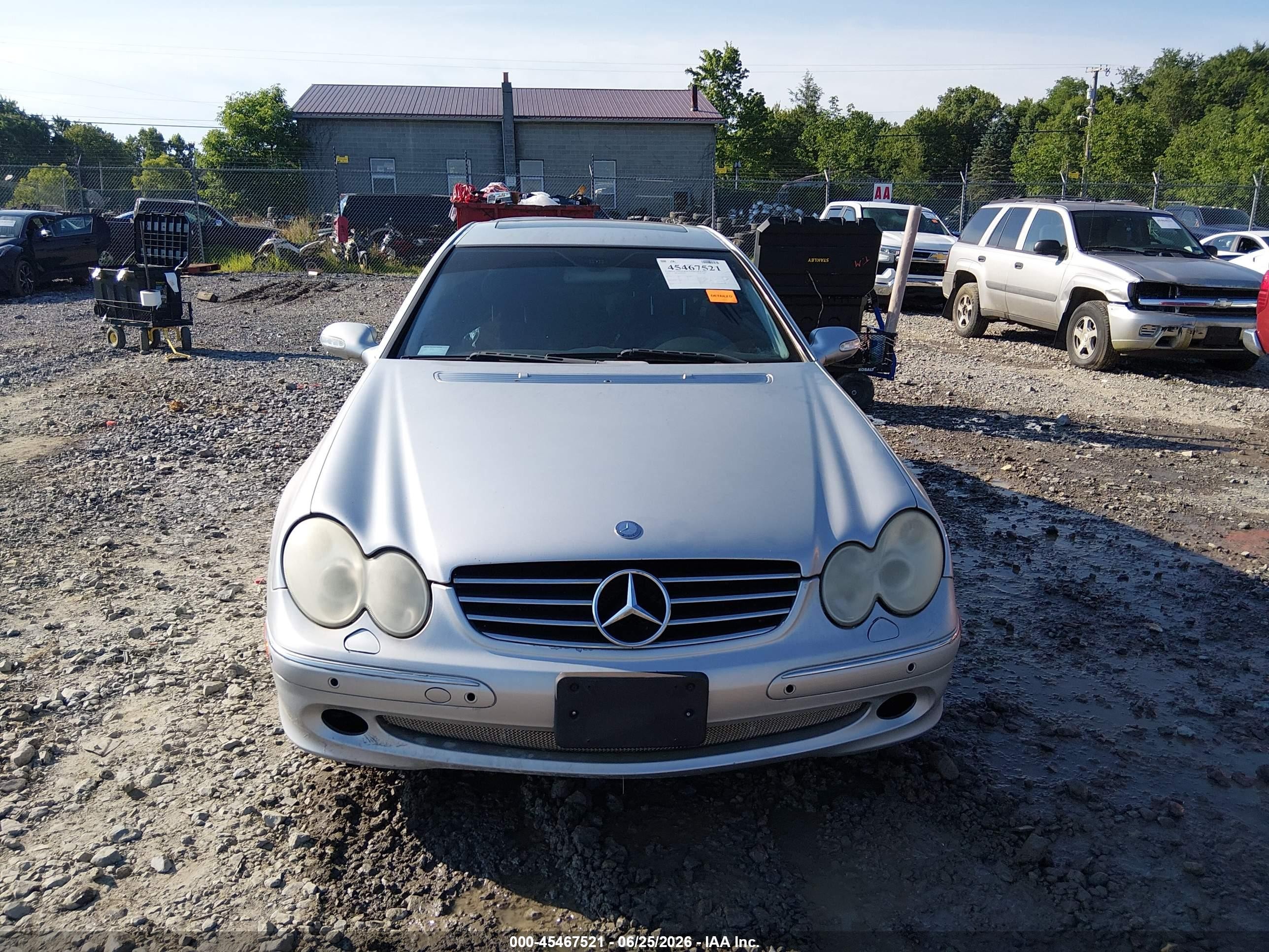 2003 Mercedes-benz Clk 500 Silver vin: WDBTJ75J03F053799