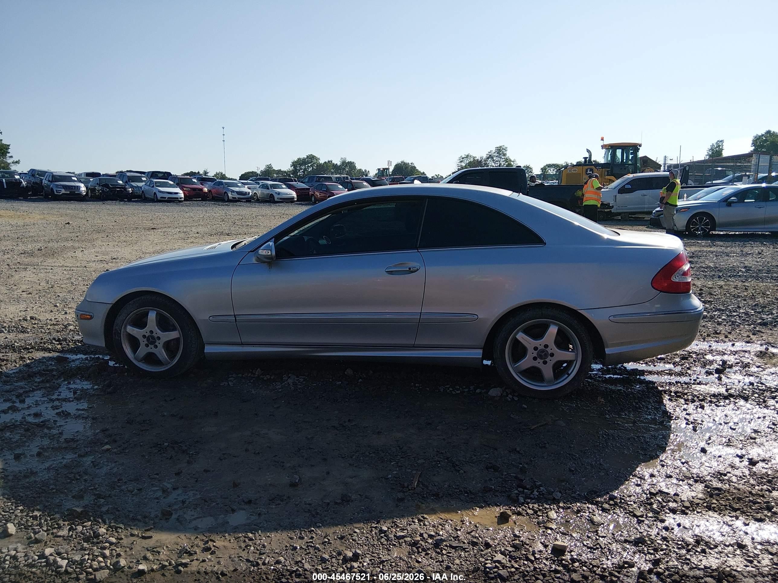 2003 Mercedes-benz Clk 500 Silver vin: WDBTJ75J03F053799