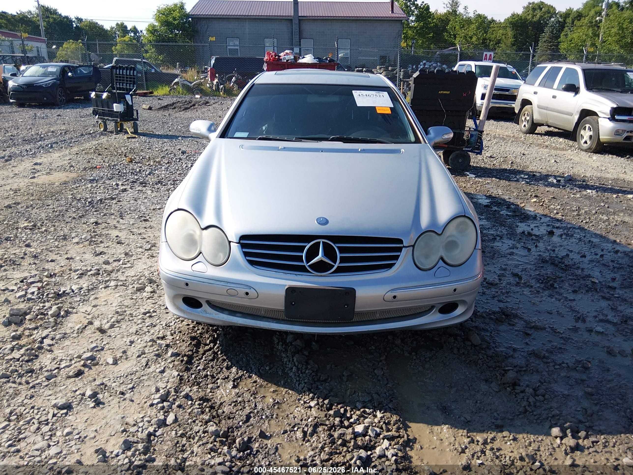 2003 Mercedes-benz Clk 500 Silver vin: WDBTJ75J03F053799