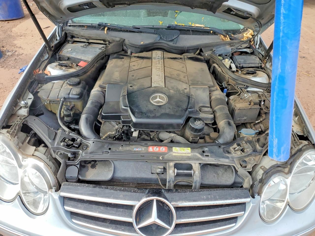 2005 Mercedes-benz Clk Silver vin: WDBTJ75J15F149346