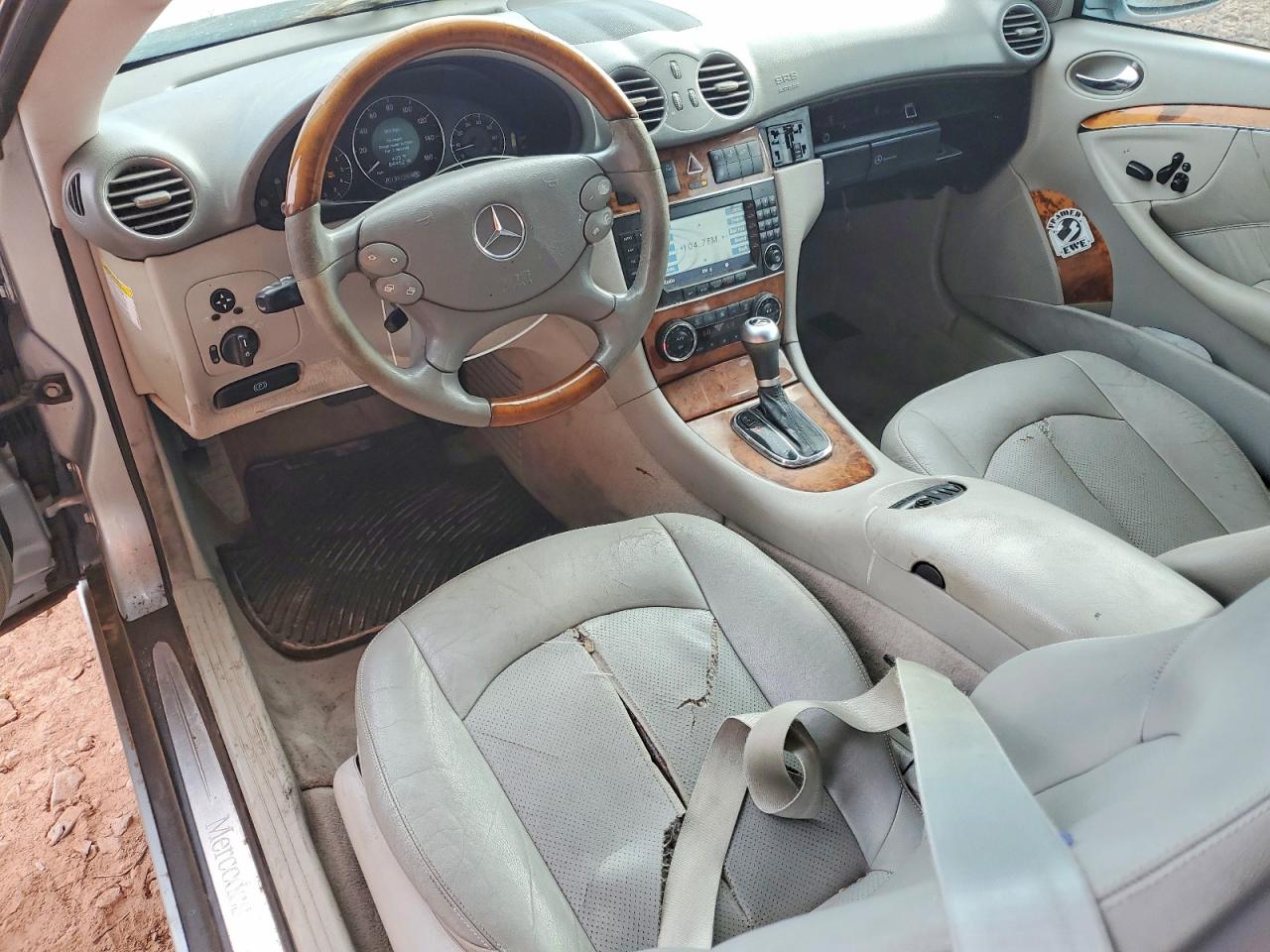 2005 Mercedes-benz Clk Silver vin: WDBTJ75J15F149346
