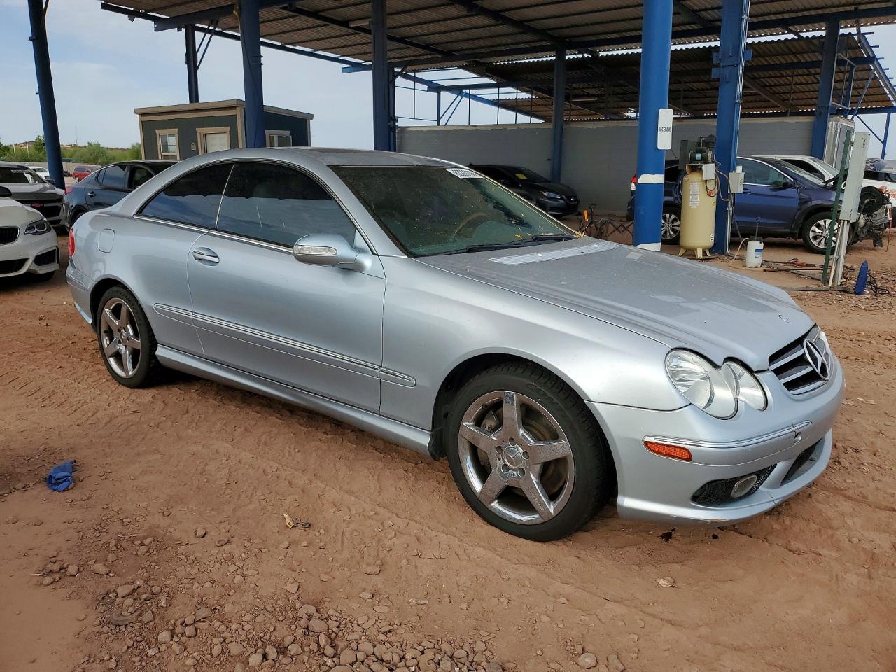 2005 Mercedes-benz Clk Silver vin: WDBTJ75J15F149346