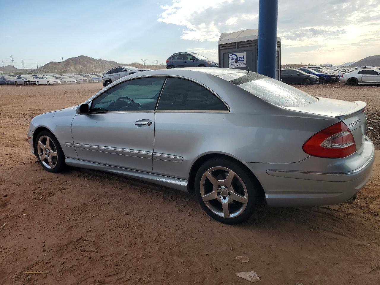2005 Mercedes-benz Clk Silver vin: WDBTJ75J15F149346
