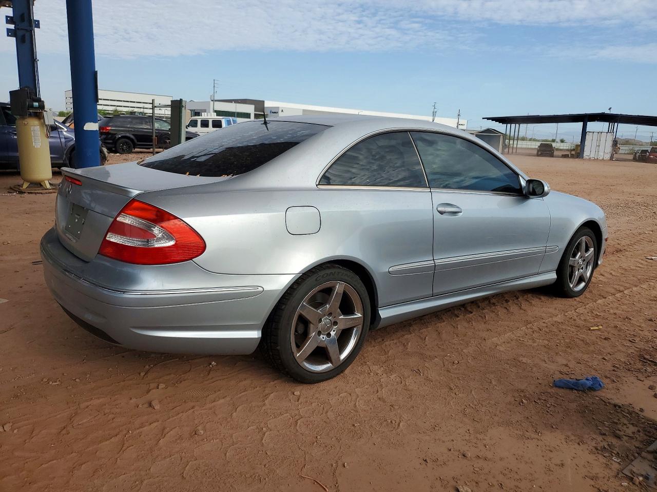 2005 Mercedes-benz Clk Silver vin: WDBTJ75J15F149346