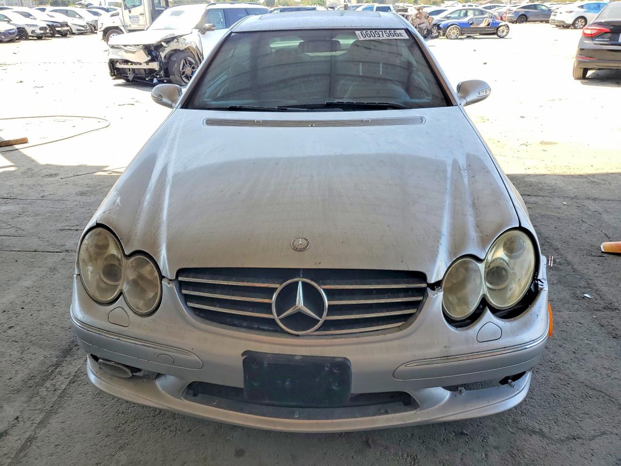 2005 Mercedes-benz Clk 500 Silver vin: WDBTJ75J25F129168