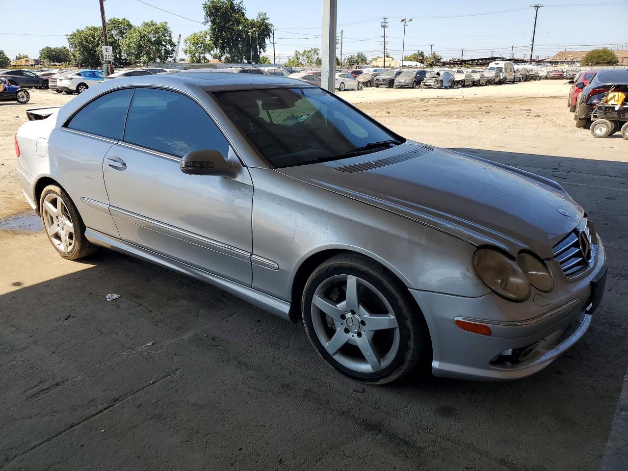 2005 Mercedes-benz Clk 500 Silver vin: WDBTJ75J25F129168