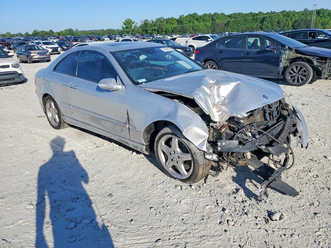 2003 Mercedes-benz Clk 500 Серебряный vin: WDBTJ75J33F058804