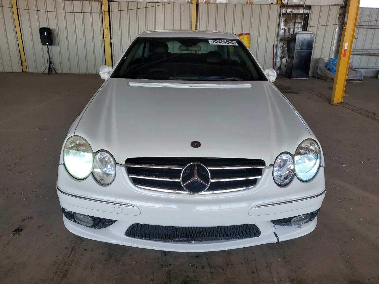 2003 Mercedes-benz Clk 500 White vin: WDBTJ75J43F012592