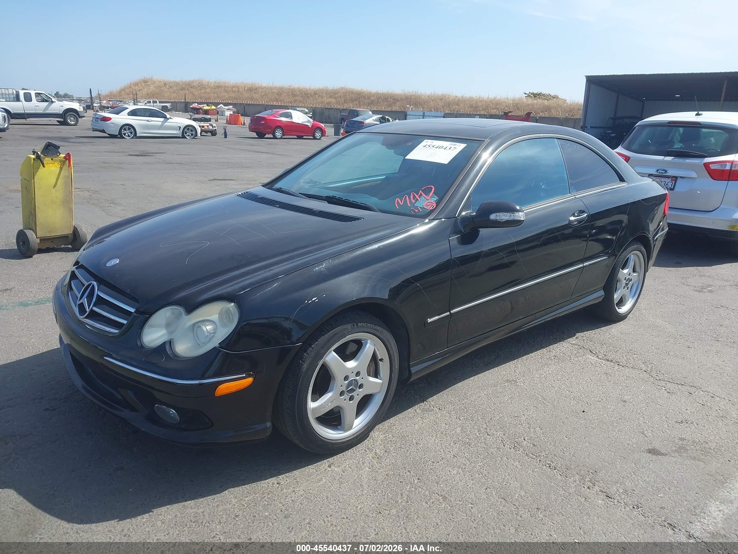 2003 Mercedes-benz Clk 500   Black vin: WDBTJ75J43F018571