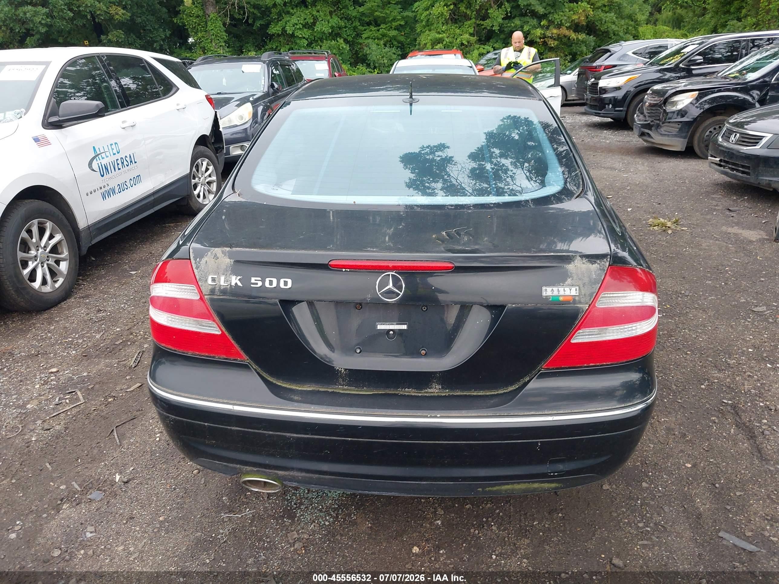 2004 Mercedes-benz Clk 500 Black vin: WDBTJ75J44F077783