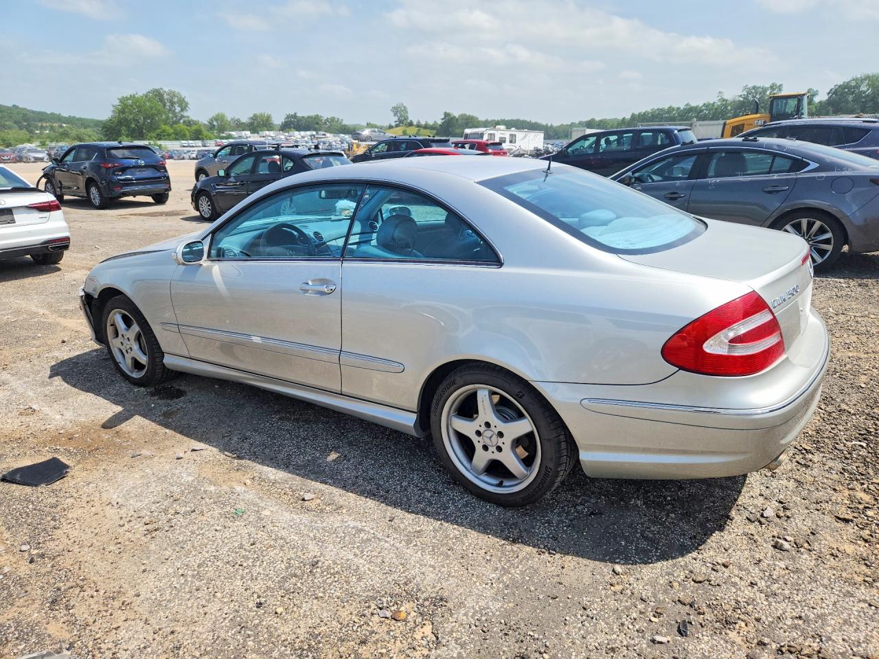 2003 Mercedes-benz Clk 500 Silver vin: WDBTJ75J53F041082