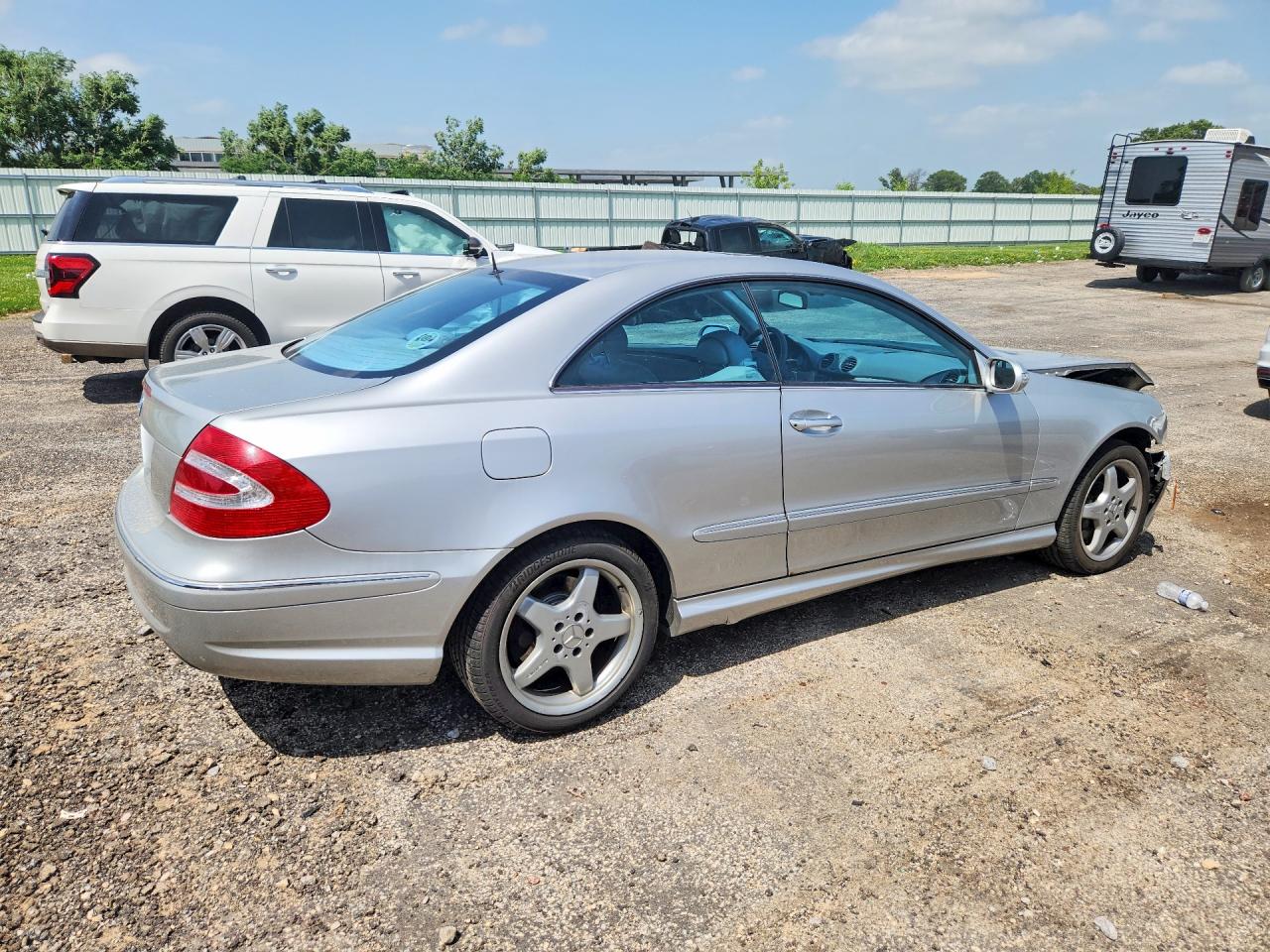 2003 Mercedes-benz Clk 500 Silver vin: WDBTJ75J53F041082