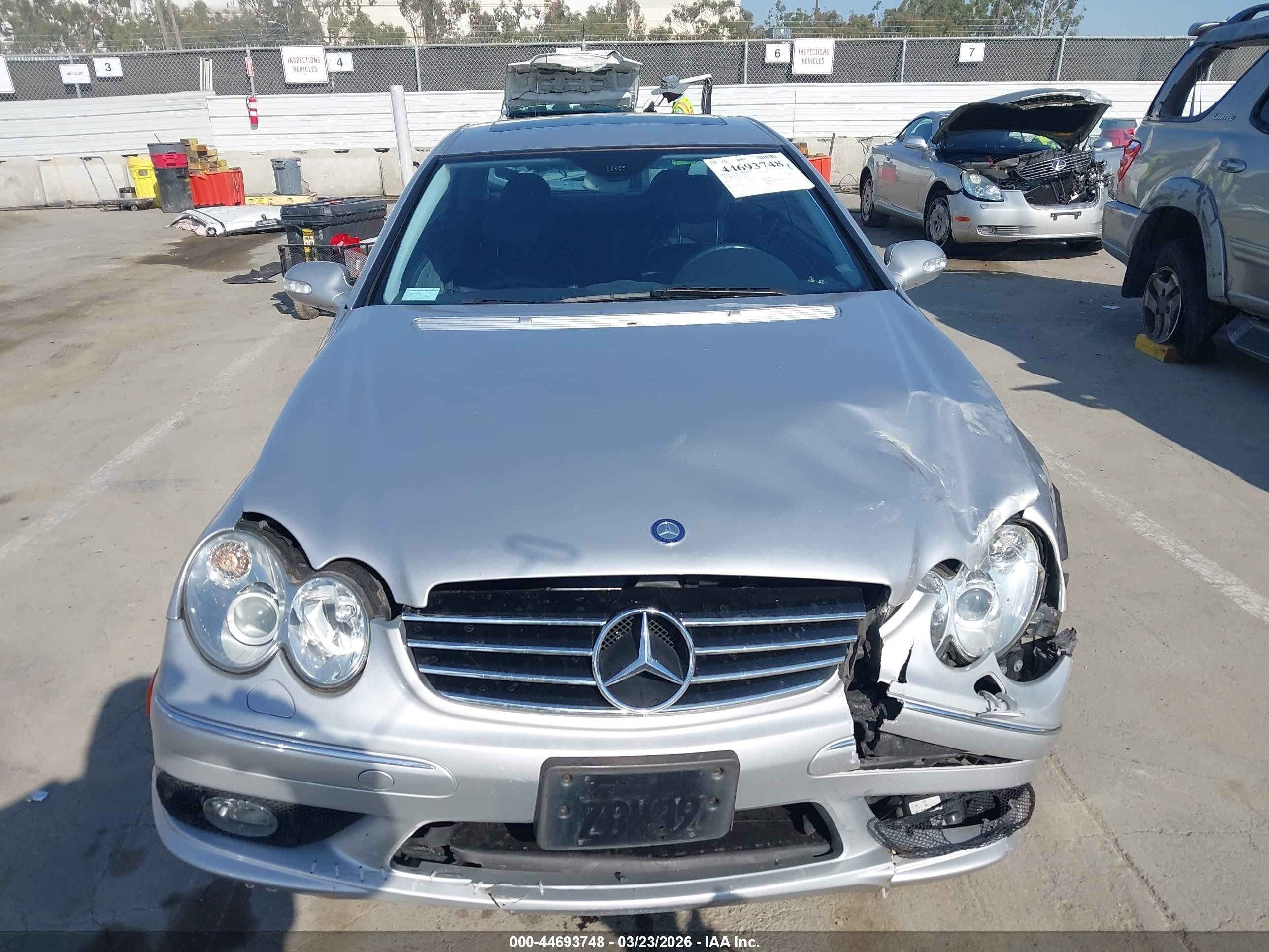 2003 Mercedes-benz Clk 500   Silver vin: WDBTJ75J63F017776