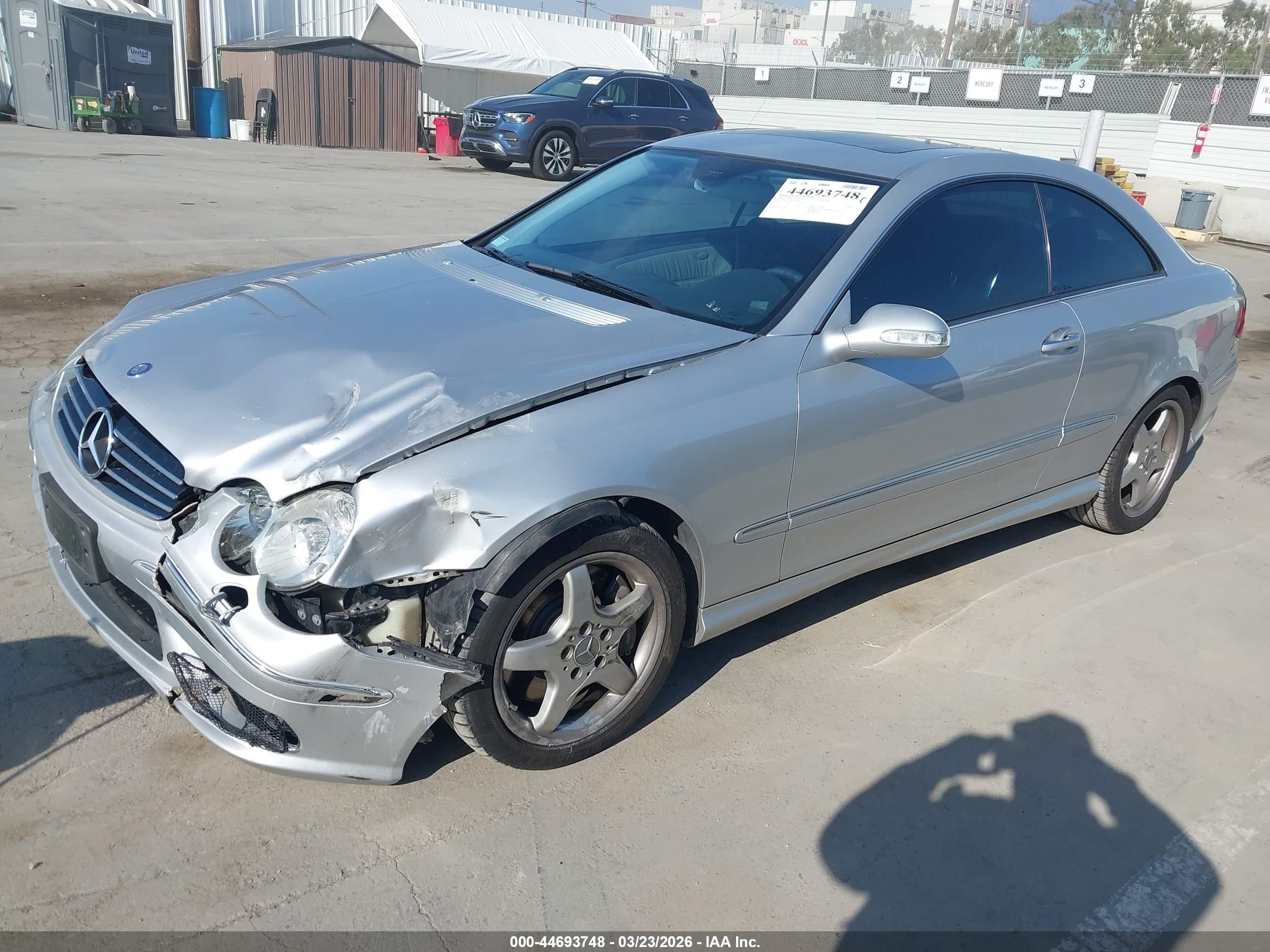 2003 Mercedes-benz Clk 500   Silver vin: WDBTJ75J63F017776