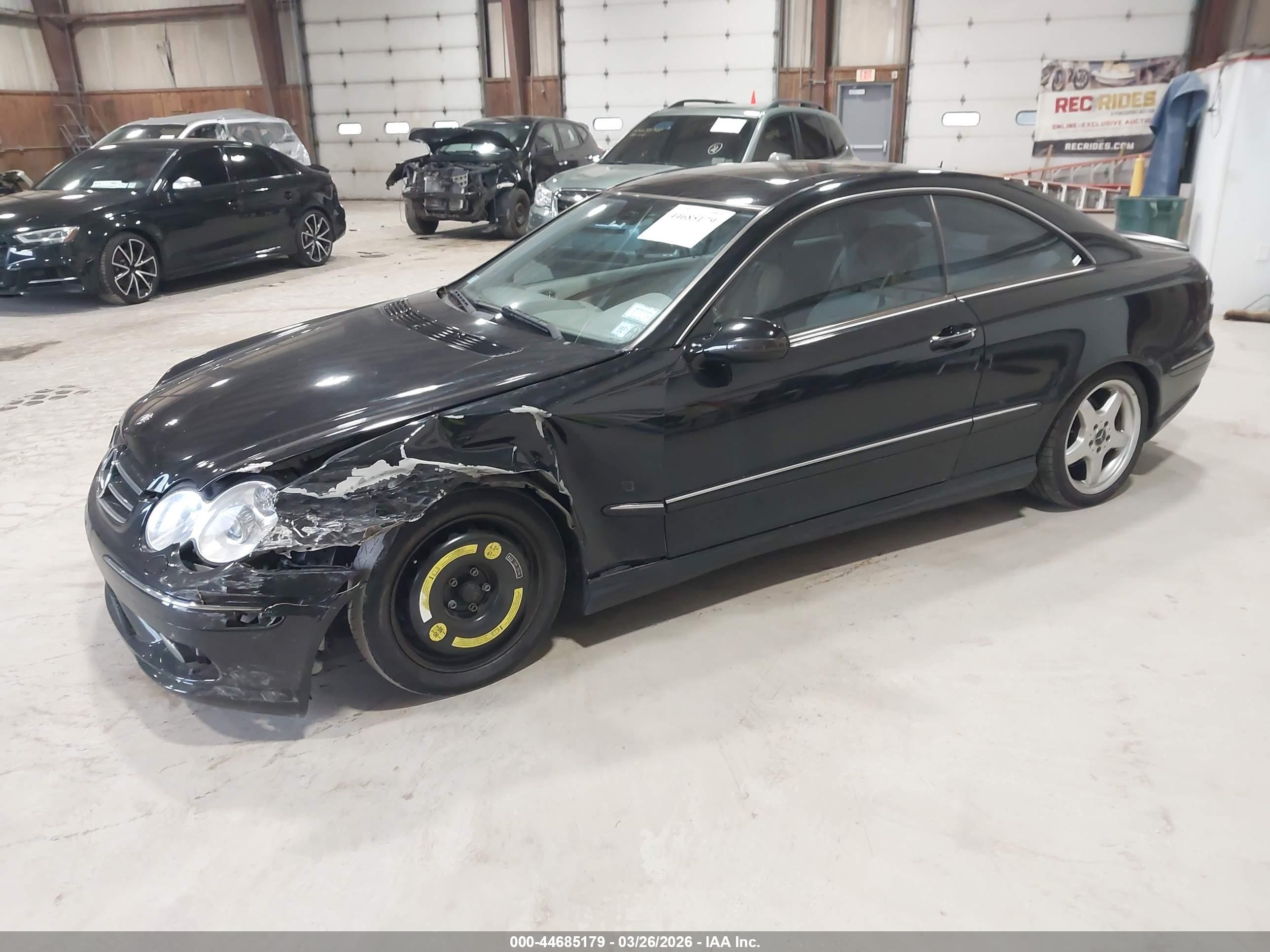 2003 Mercedes-benz Clk 500   Black vin: WDBTJ75J63F033363