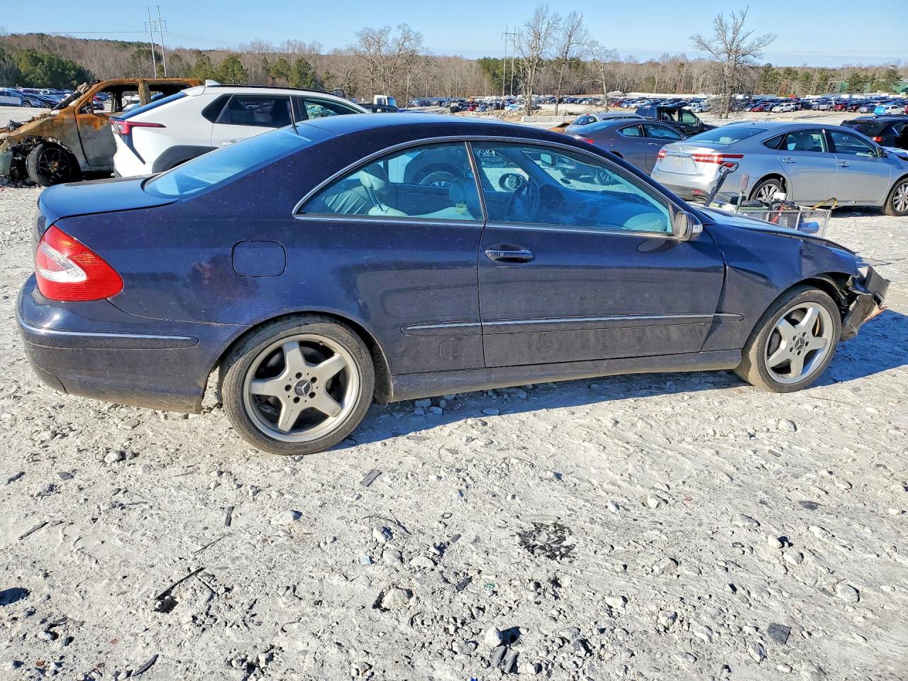 2003 Mercedes-benz Clk 500 Blue vin: WDBTJ75J73F029726