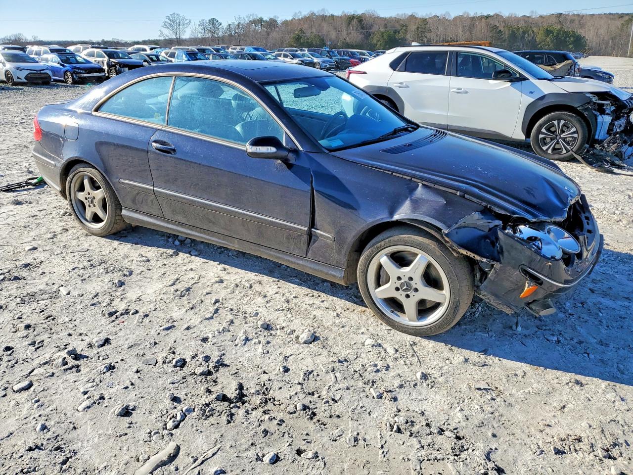 2003 Mercedes-benz Clk 500 Blue vin: WDBTJ75J73F029726