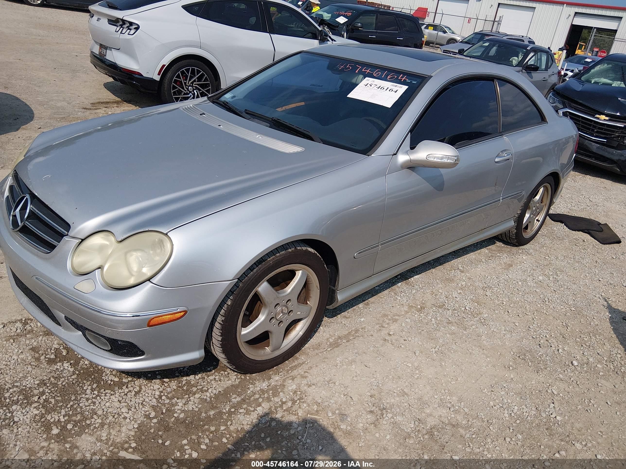 2003 Mercedes-benz Clk 500   Серебряный vin: WDBTJ75J83F041898