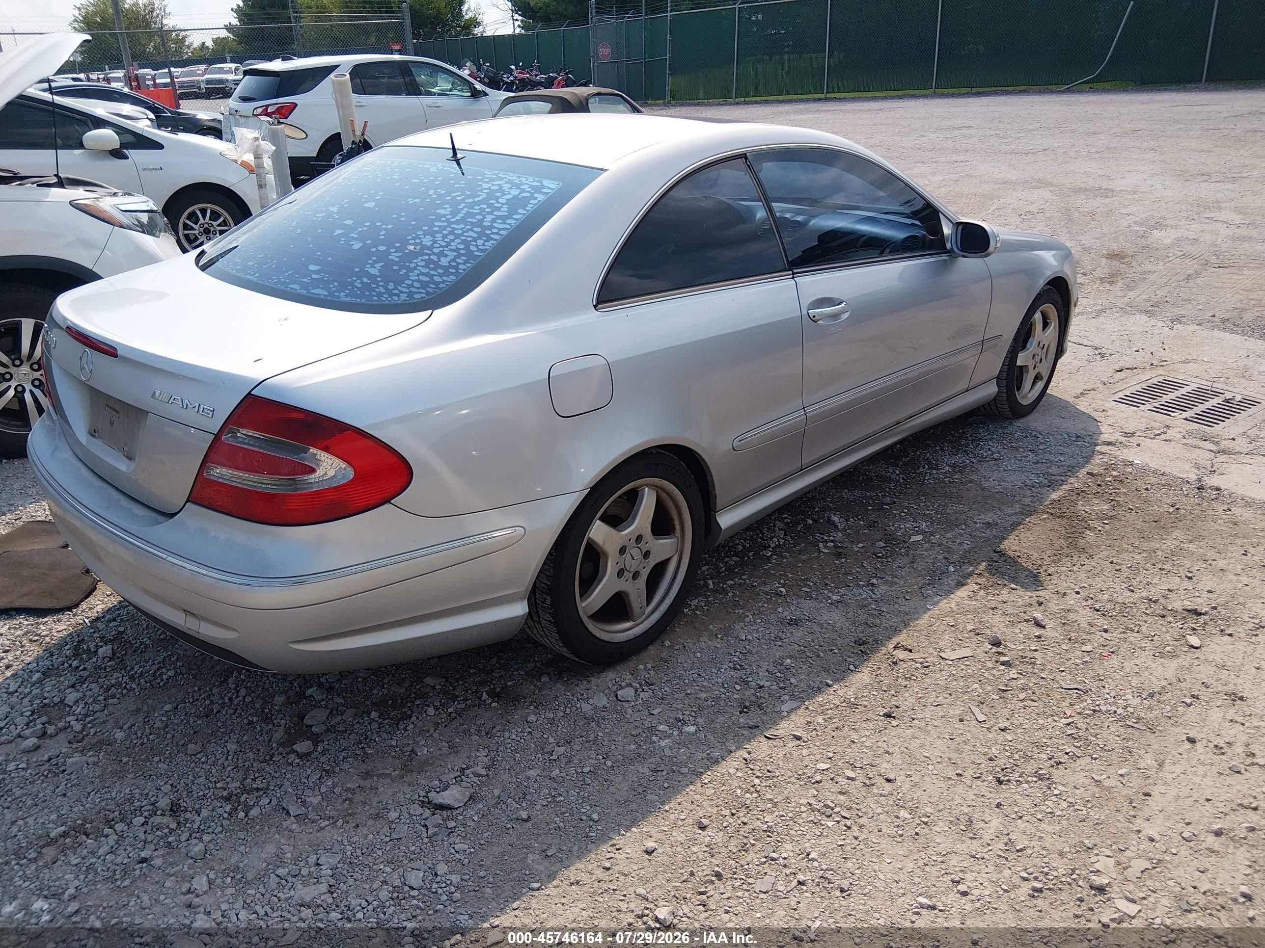 2003 Mercedes-benz Clk 500   Серебряный vin: WDBTJ75J83F041898