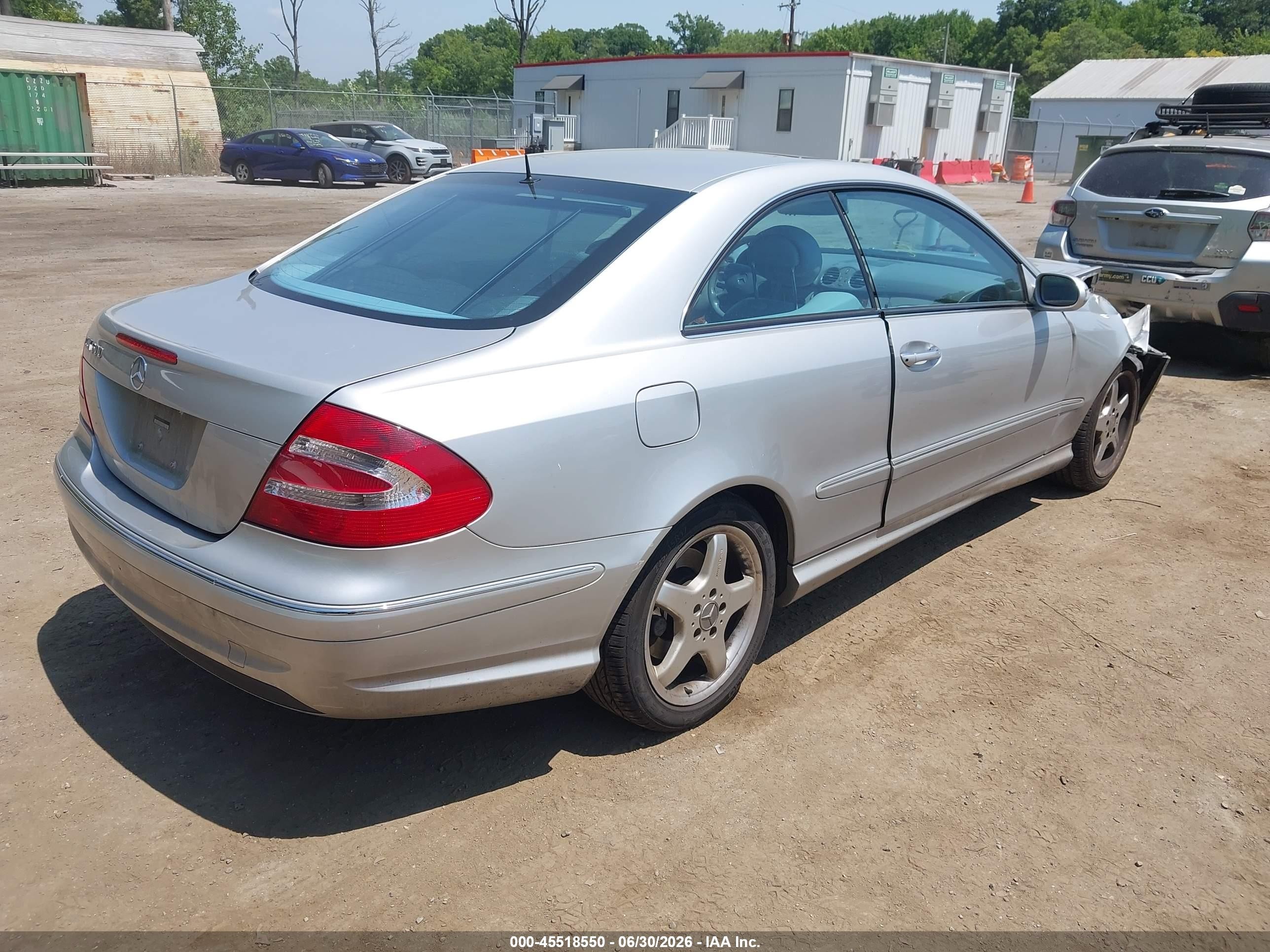 2003 Mercedes-benz Clk 500   Silver vin: WDBTJ75J83F053310