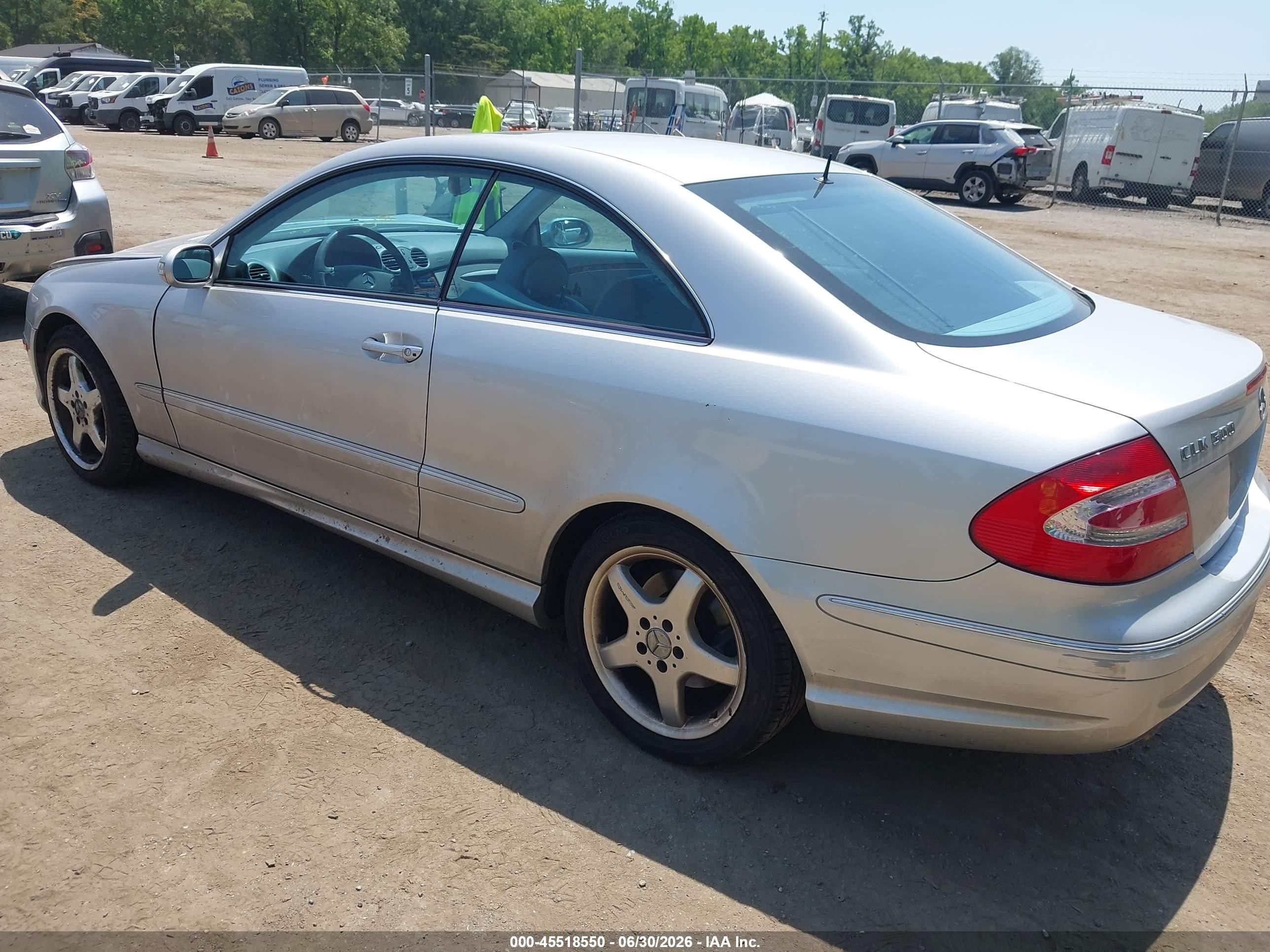 2003 Mercedes-benz Clk 500   Silver vin: WDBTJ75J83F053310