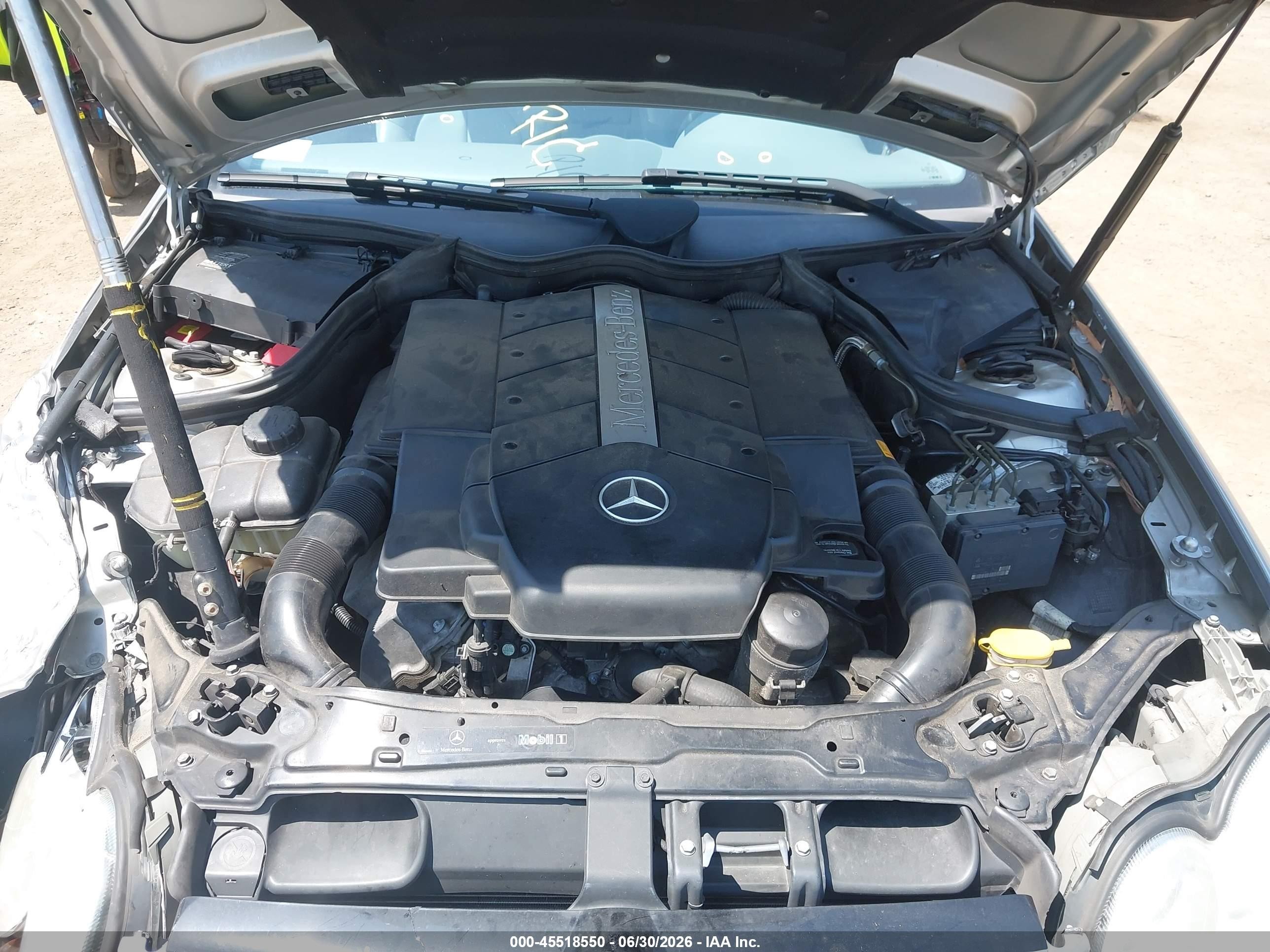 2003 Mercedes-benz Clk 500   Silver vin: WDBTJ75J83F053310
