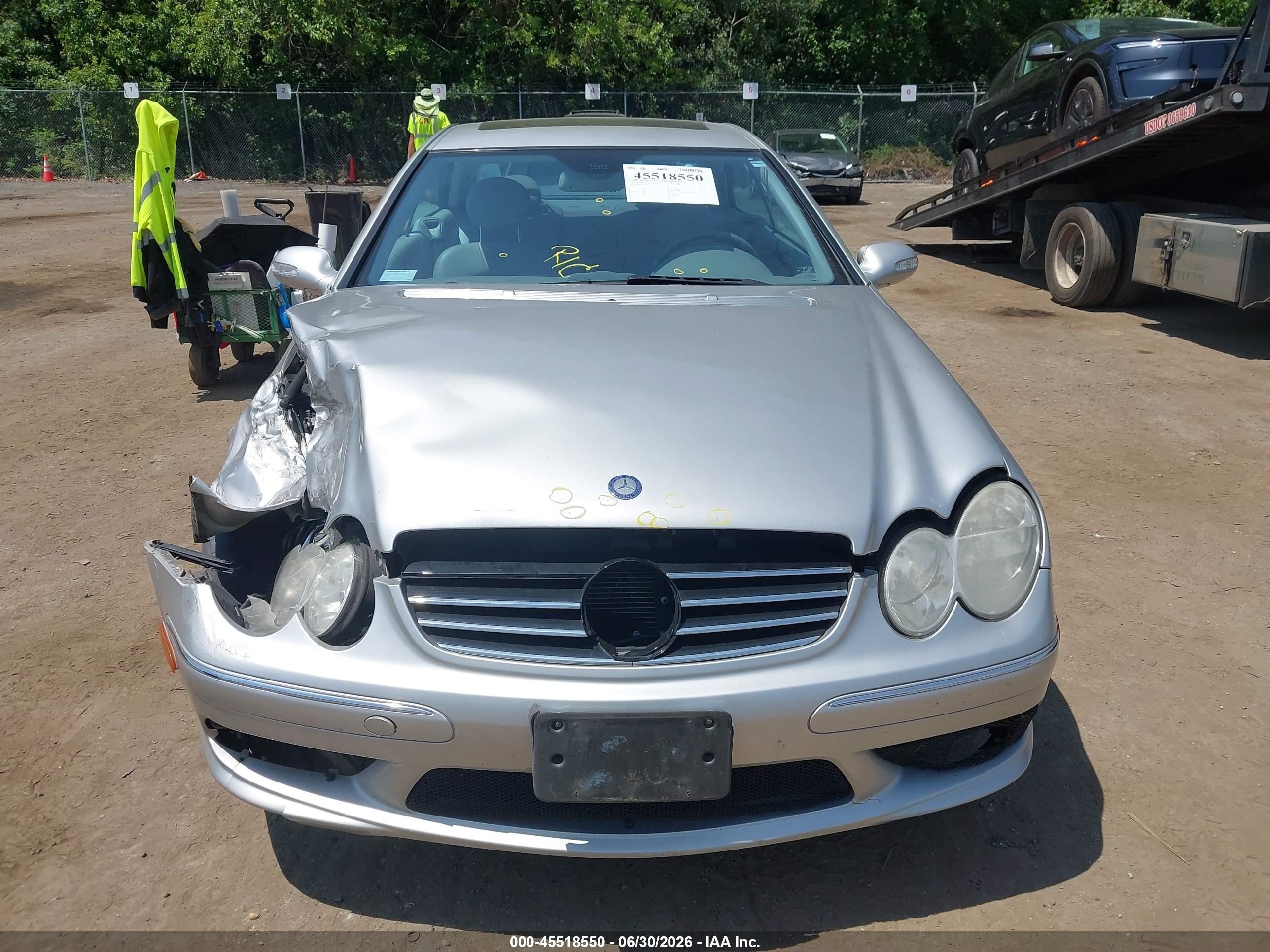 2003 Mercedes-benz Clk 500   Silver vin: WDBTJ75J83F053310