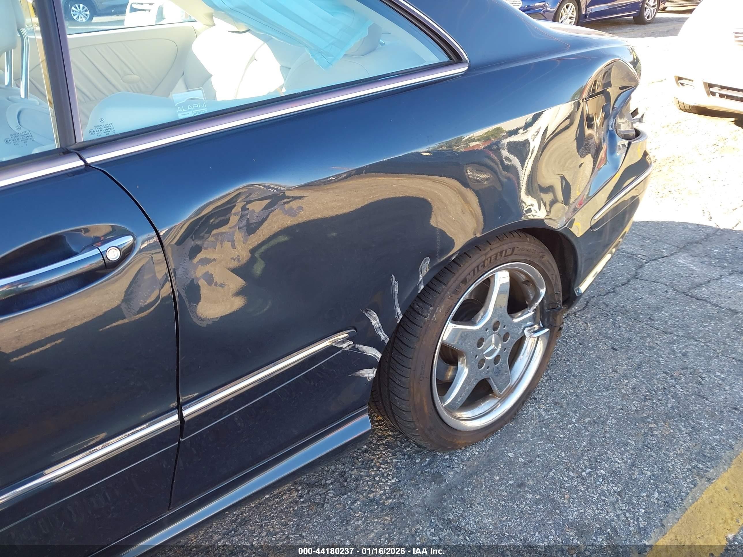 2003 Mercedes-benz Clk 500   Black vin: WDBTJ75J83F059558
