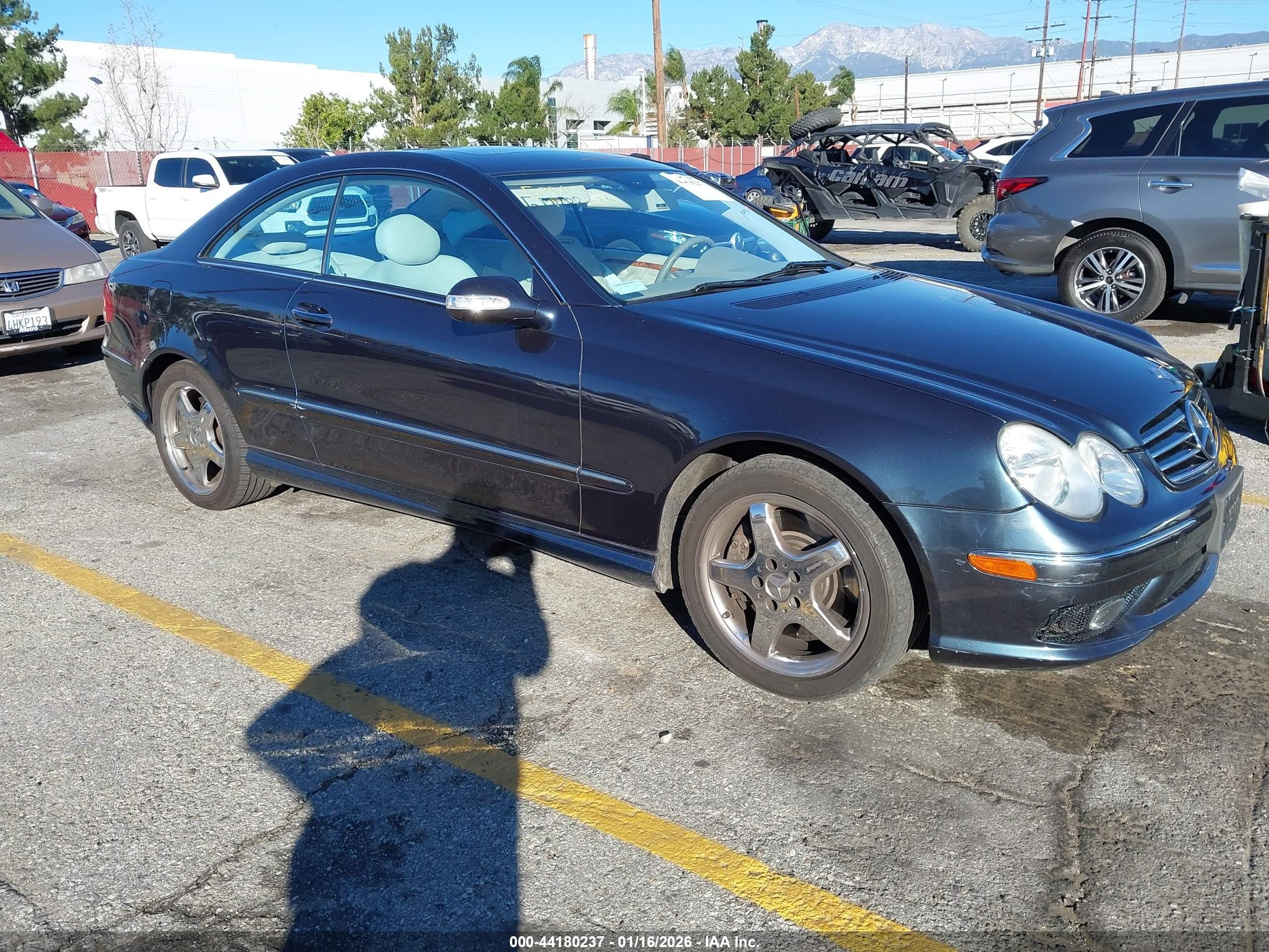 2003 Mercedes-benz Clk 500   Black vin: WDBTJ75J83F059558