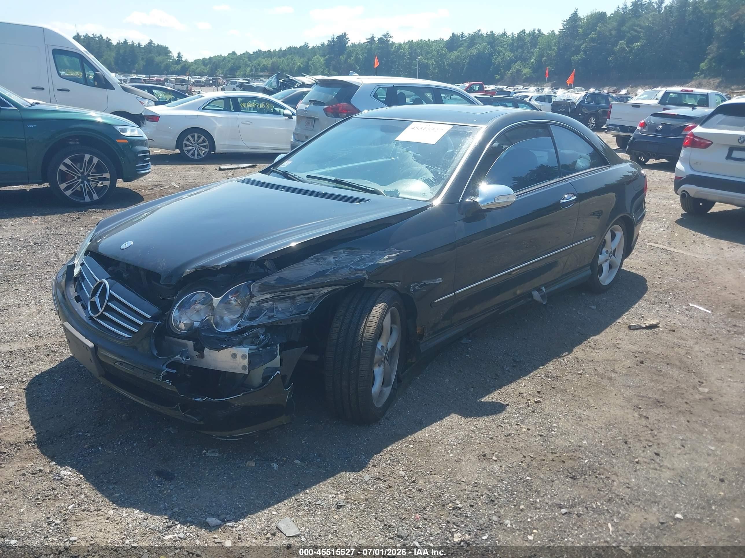 2004 Mercedes-benz Clk 500   Black vin: WDBTJ75J84F103236