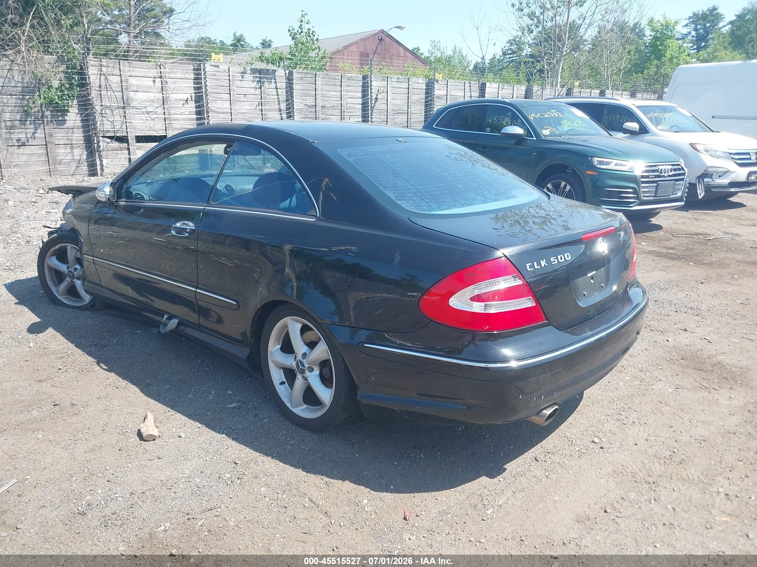 2004 Mercedes-benz Clk 500   Black vin: WDBTJ75J84F103236
