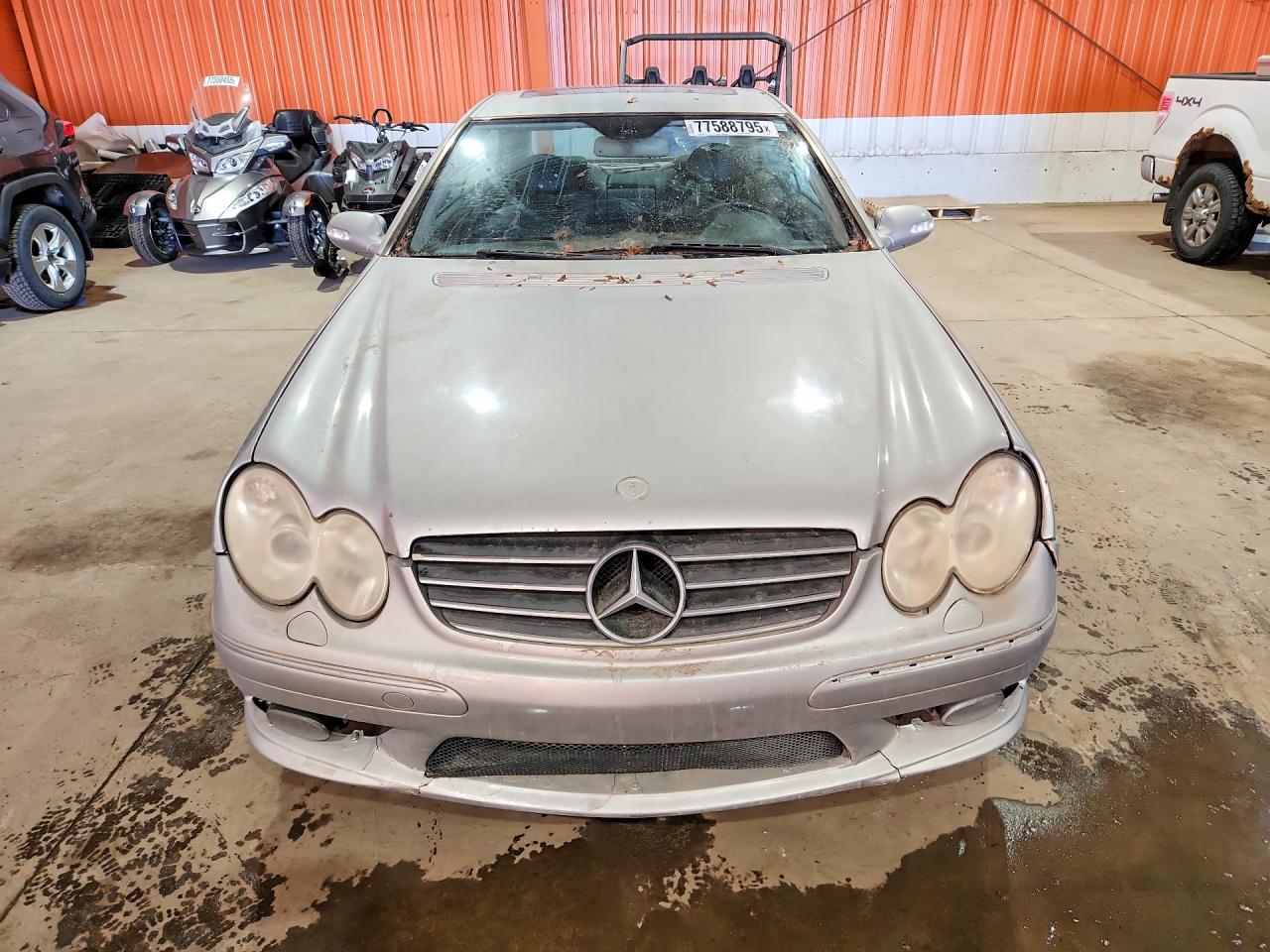 2003 Mercedes-benz Clk 500 Silver vin: WDBTJ75J93F010238