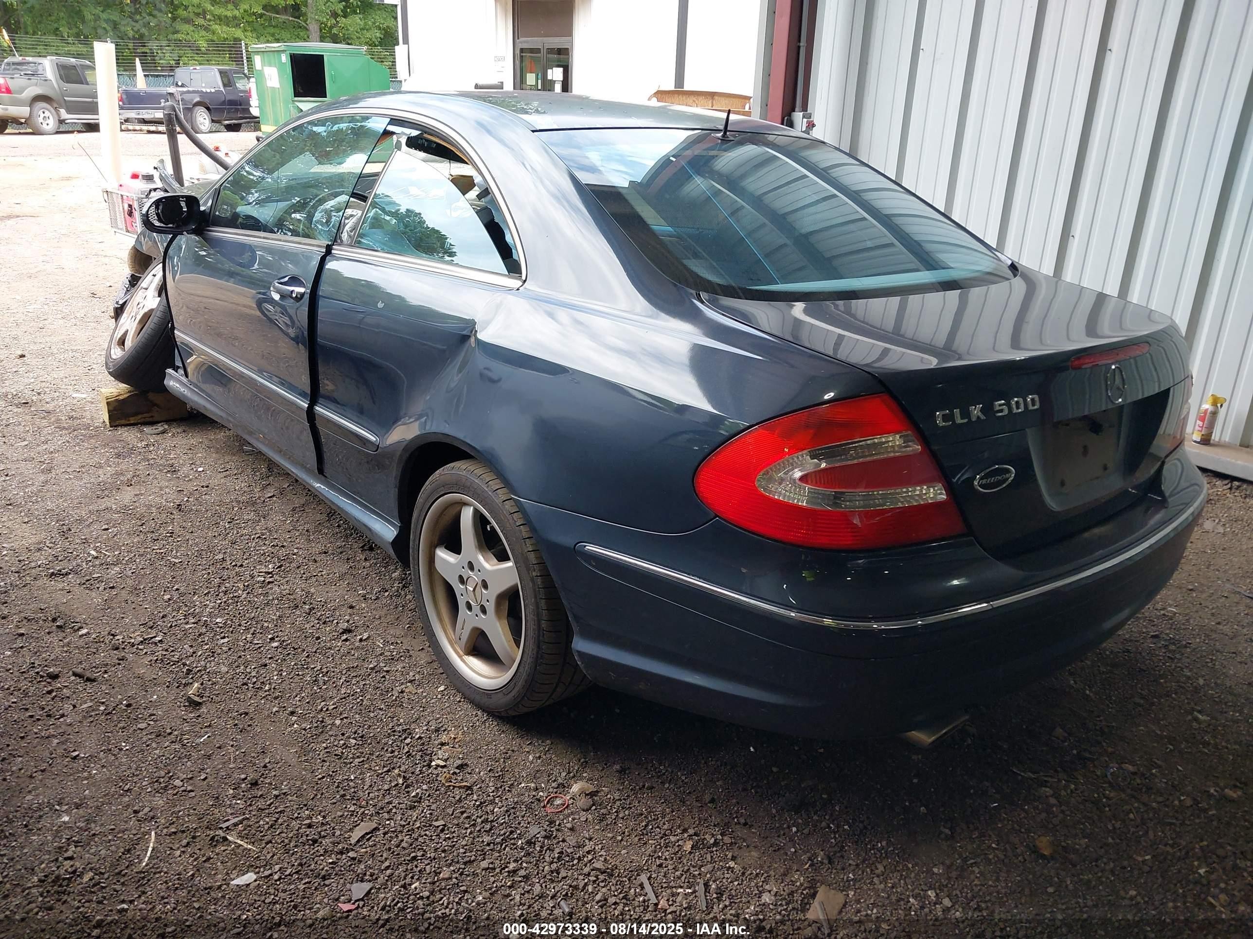 2003 Mercedes-benz Clk 500   Blue vin: WDBTJ75J93F052568