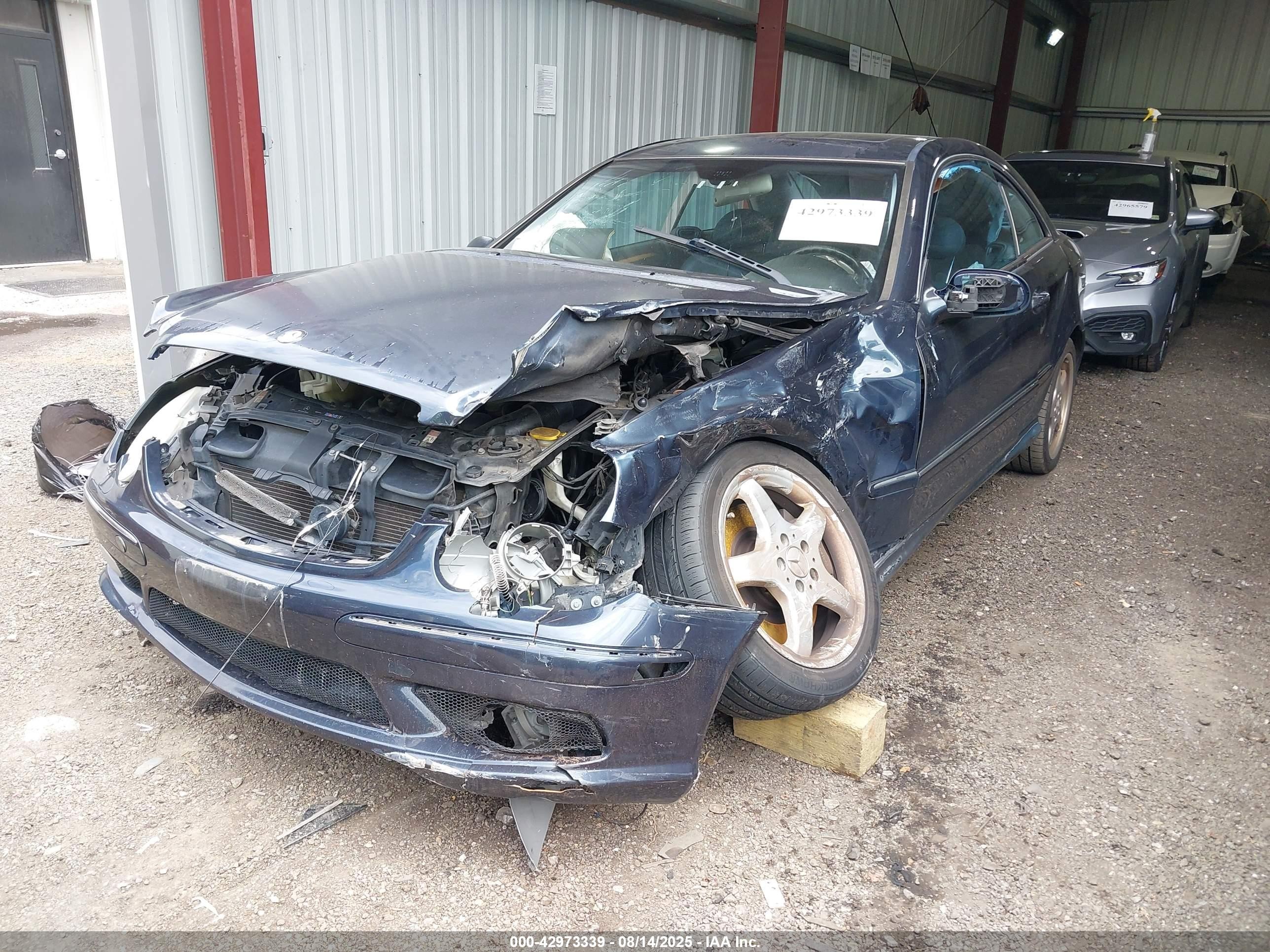 2003 Mercedes-benz Clk 500   Blue vin: WDBTJ75J93F052568