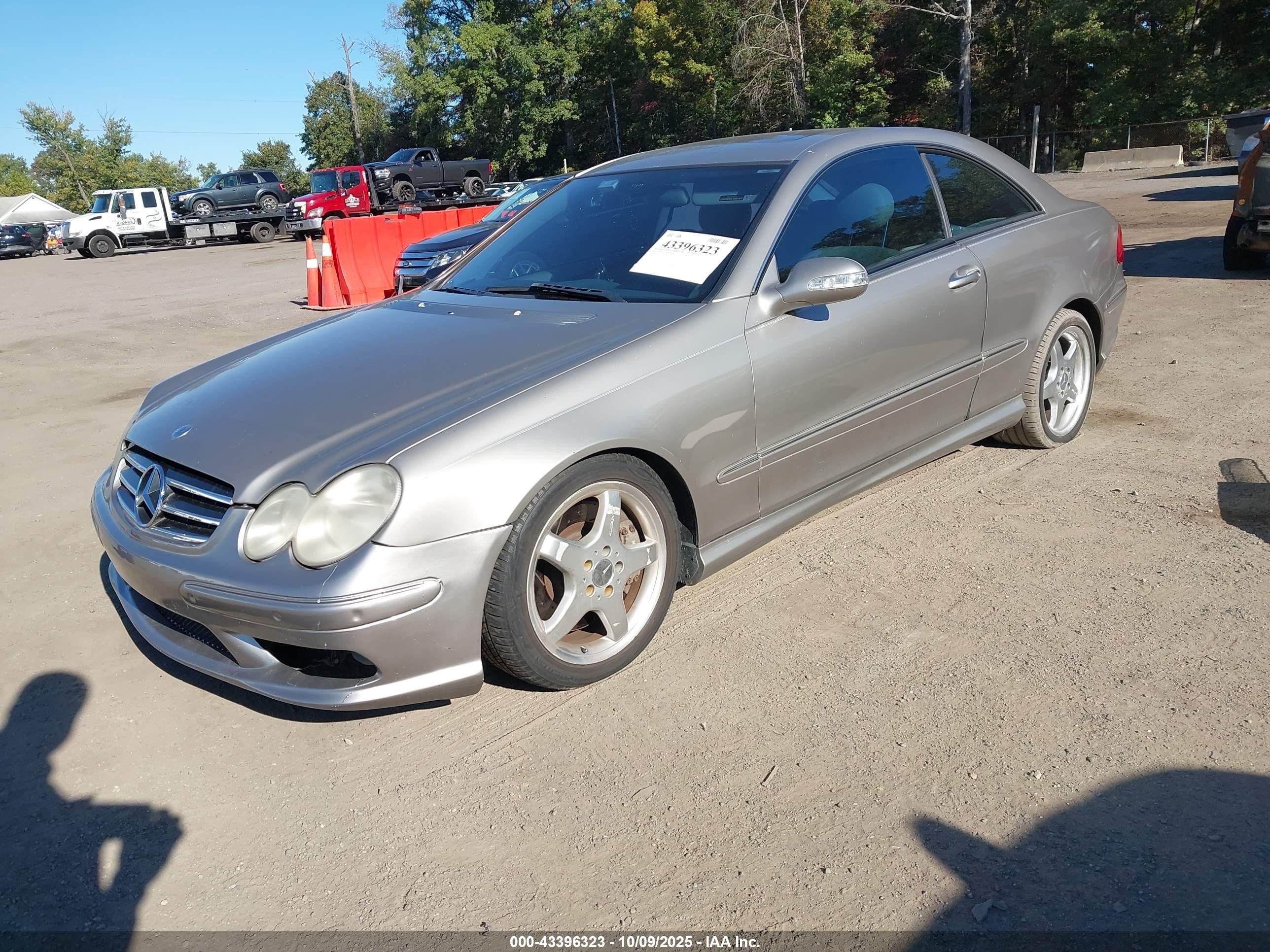 2003 Mercedes-benz Clk 500 Silver vin: WDBTJ75JX3F057844