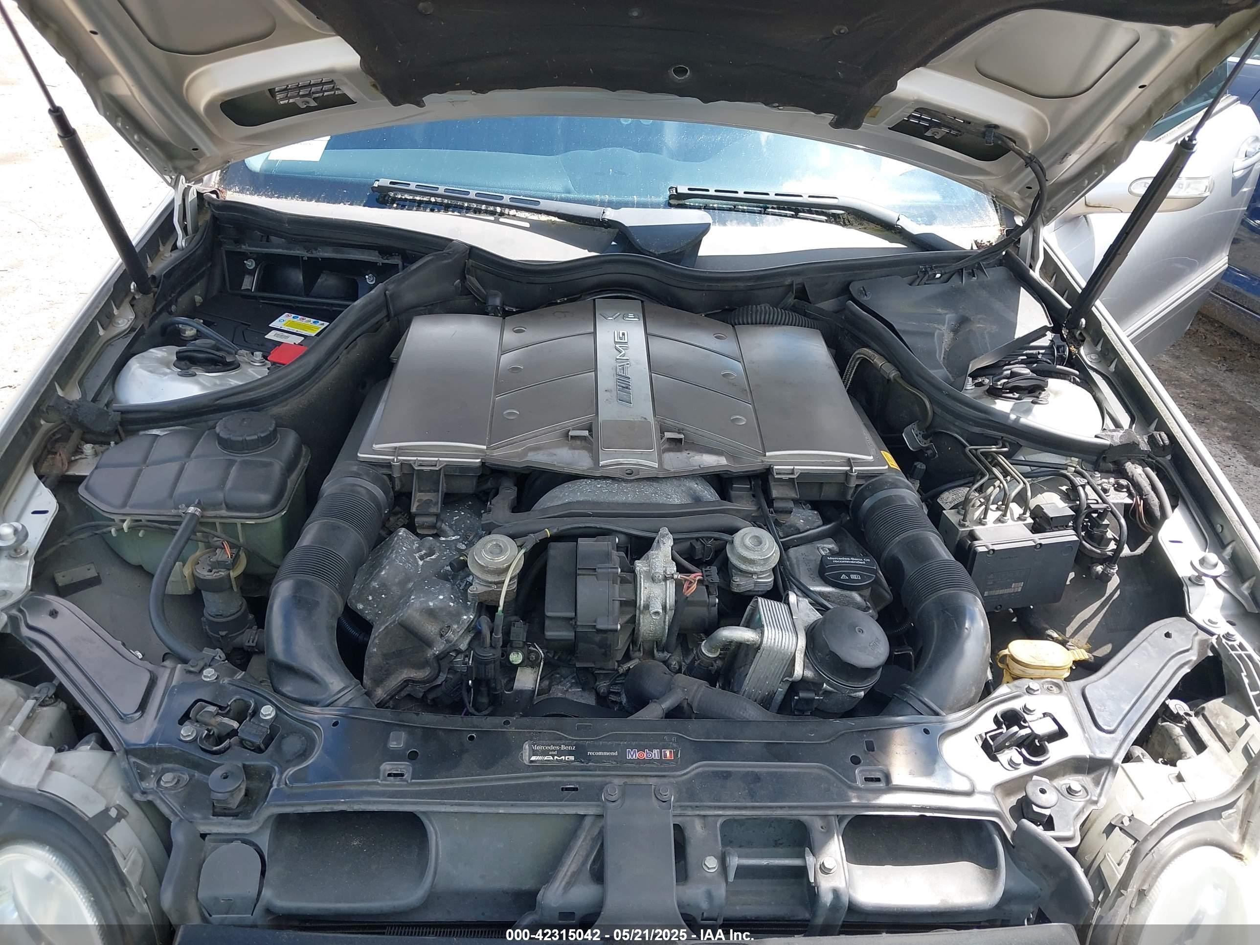 2003 Mercedes-benz Clk 55 Amg   Silver vin: WDBTJ76H13F035842