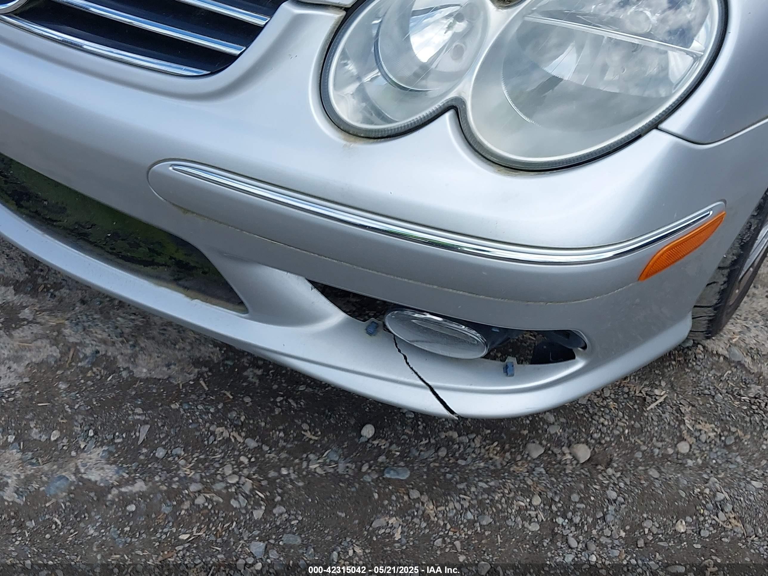 2003 Mercedes-benz Clk 55 Amg   Silver vin: WDBTJ76H13F035842